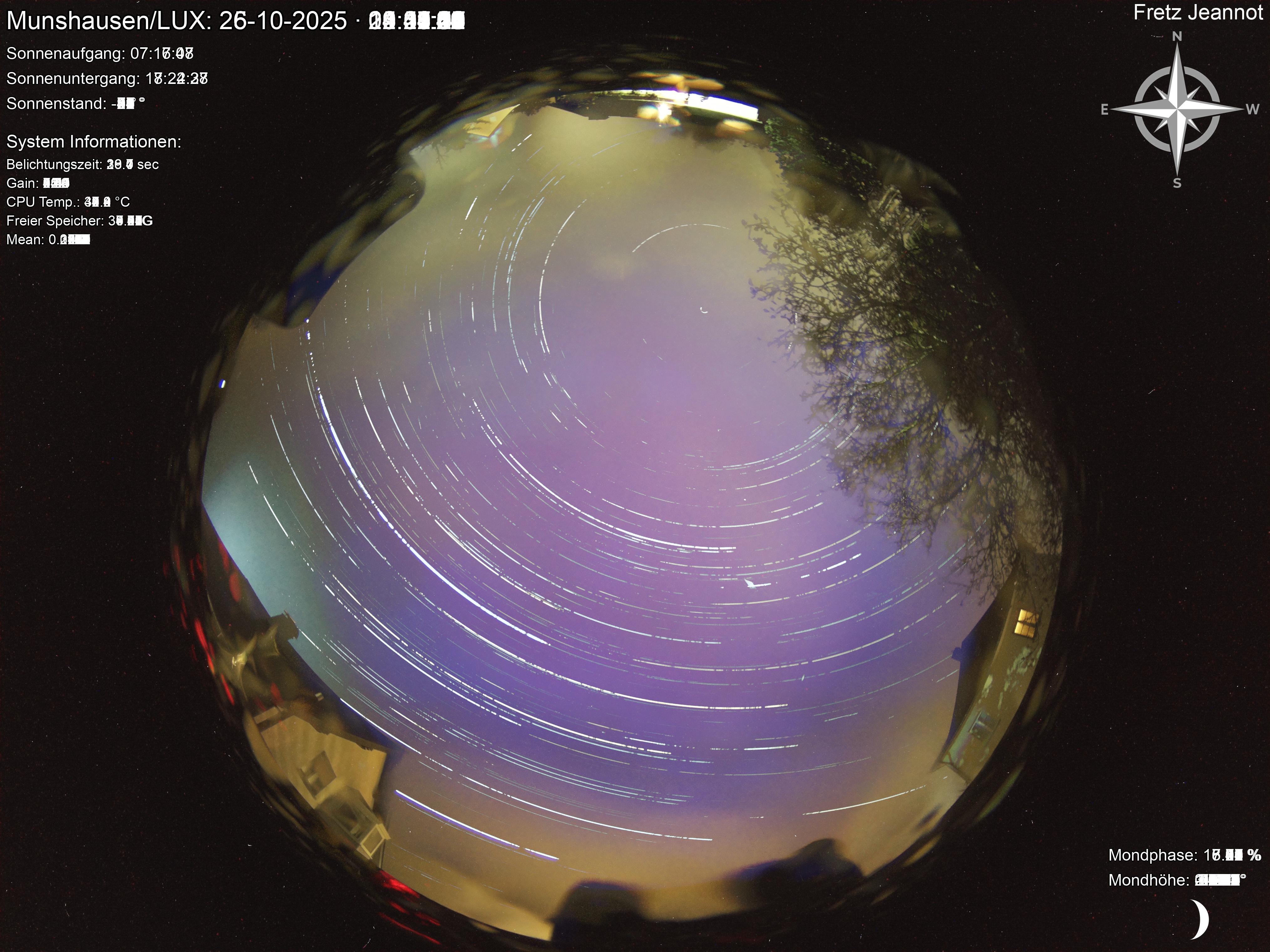Startrail Bild: 25.10.2025