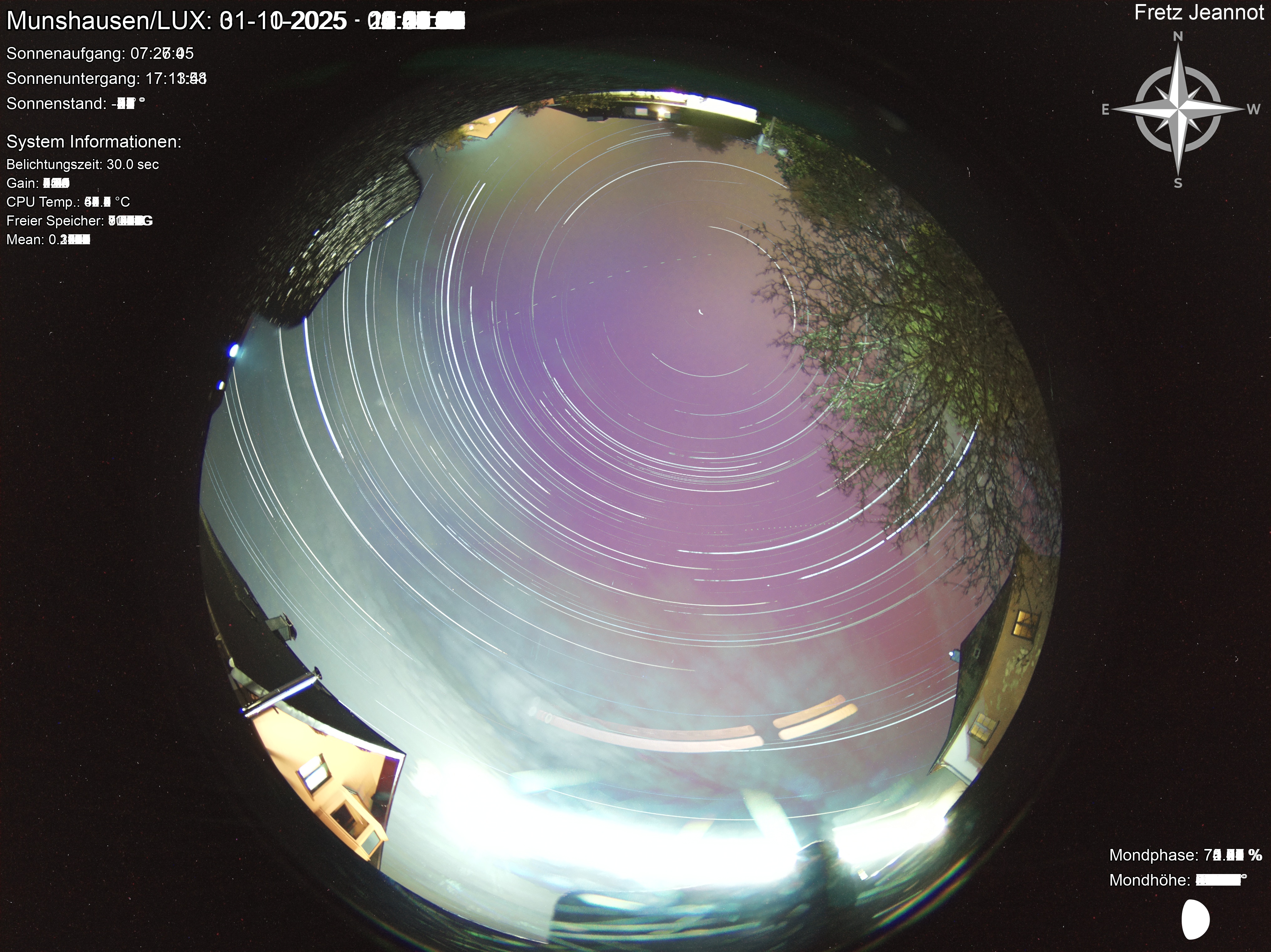 Startrail Bild: 31.10.2025