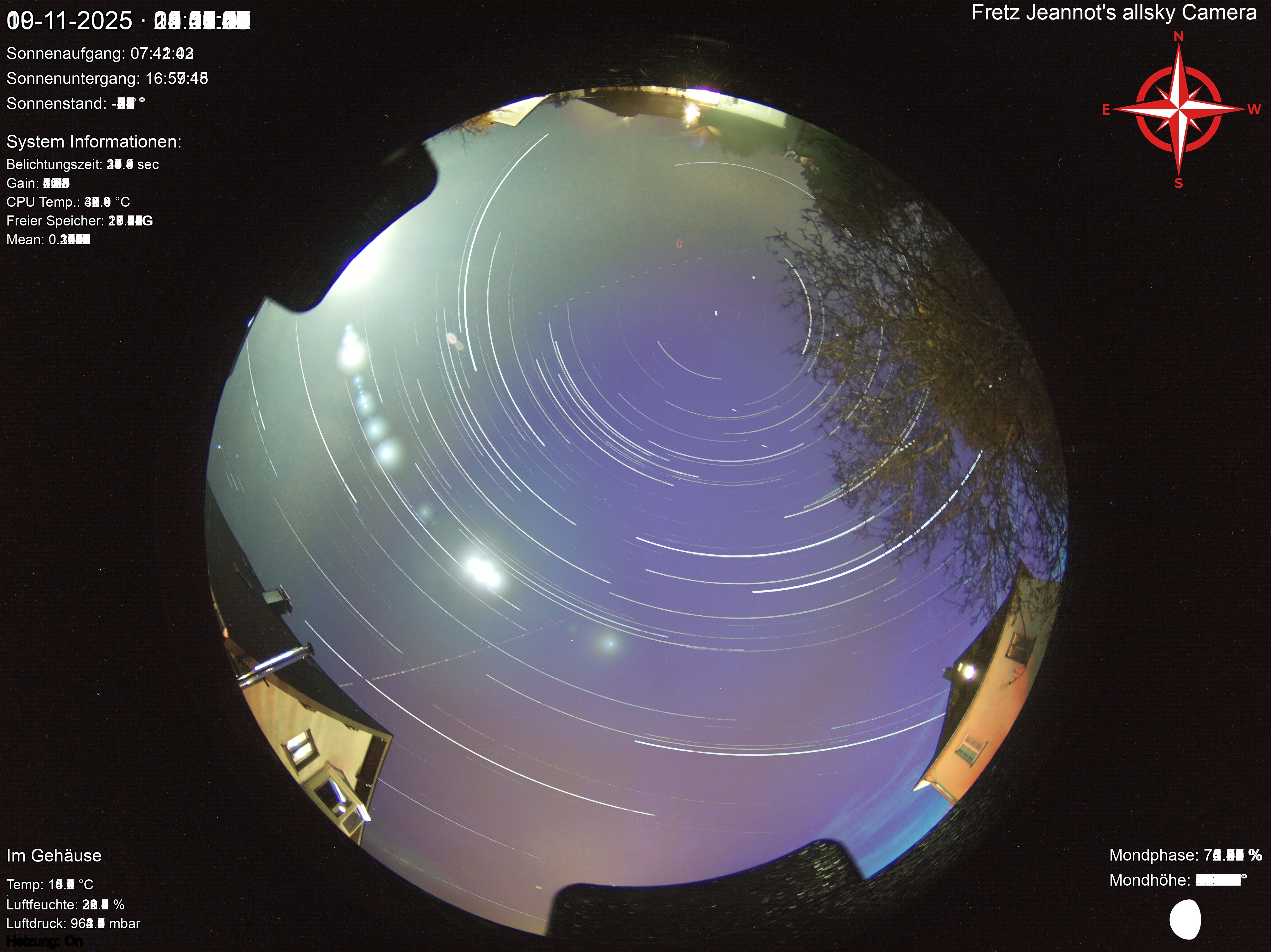 Startrail Bild: 09.11.2025