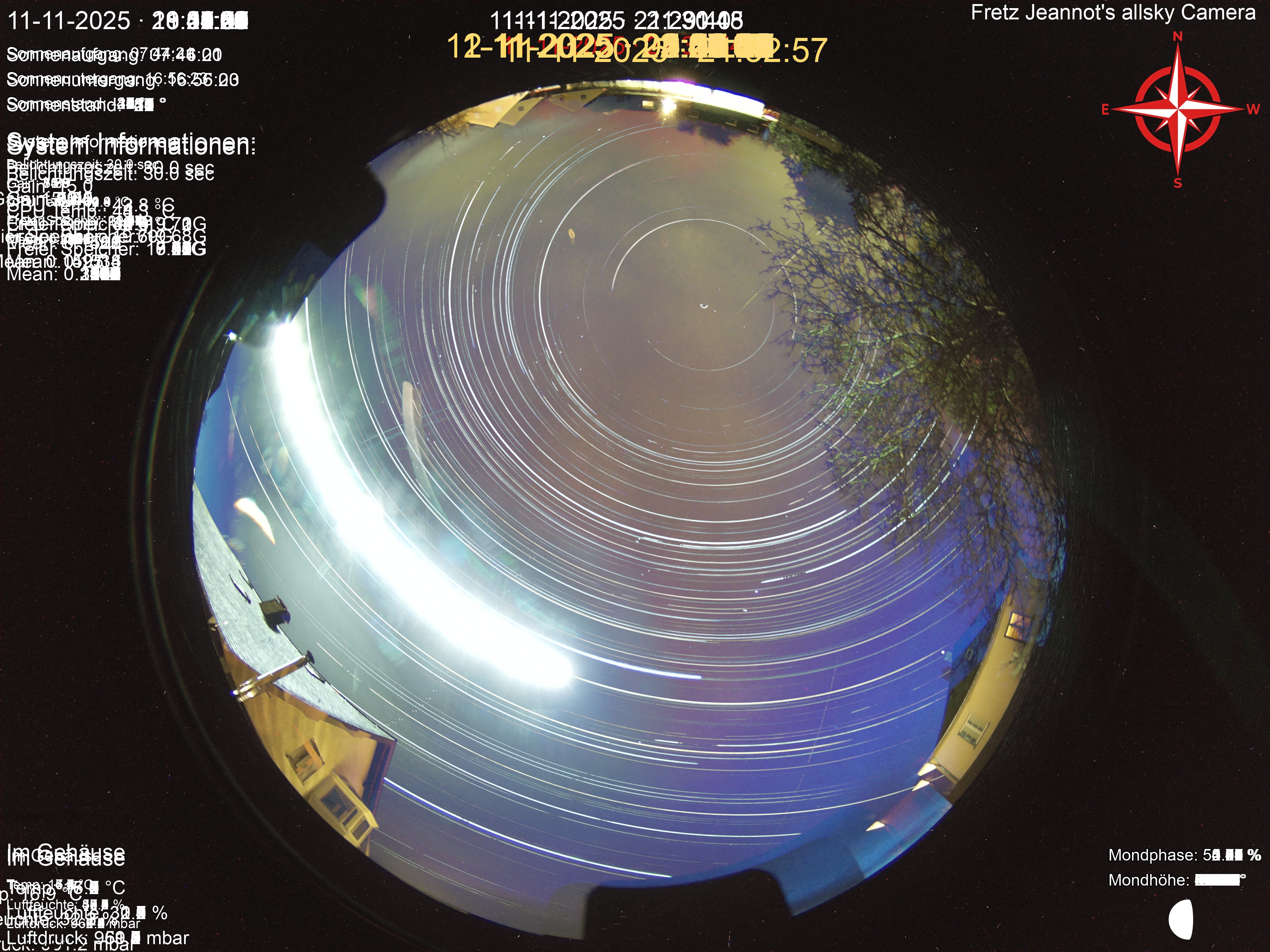 Startrail Bild: 11.11.2025