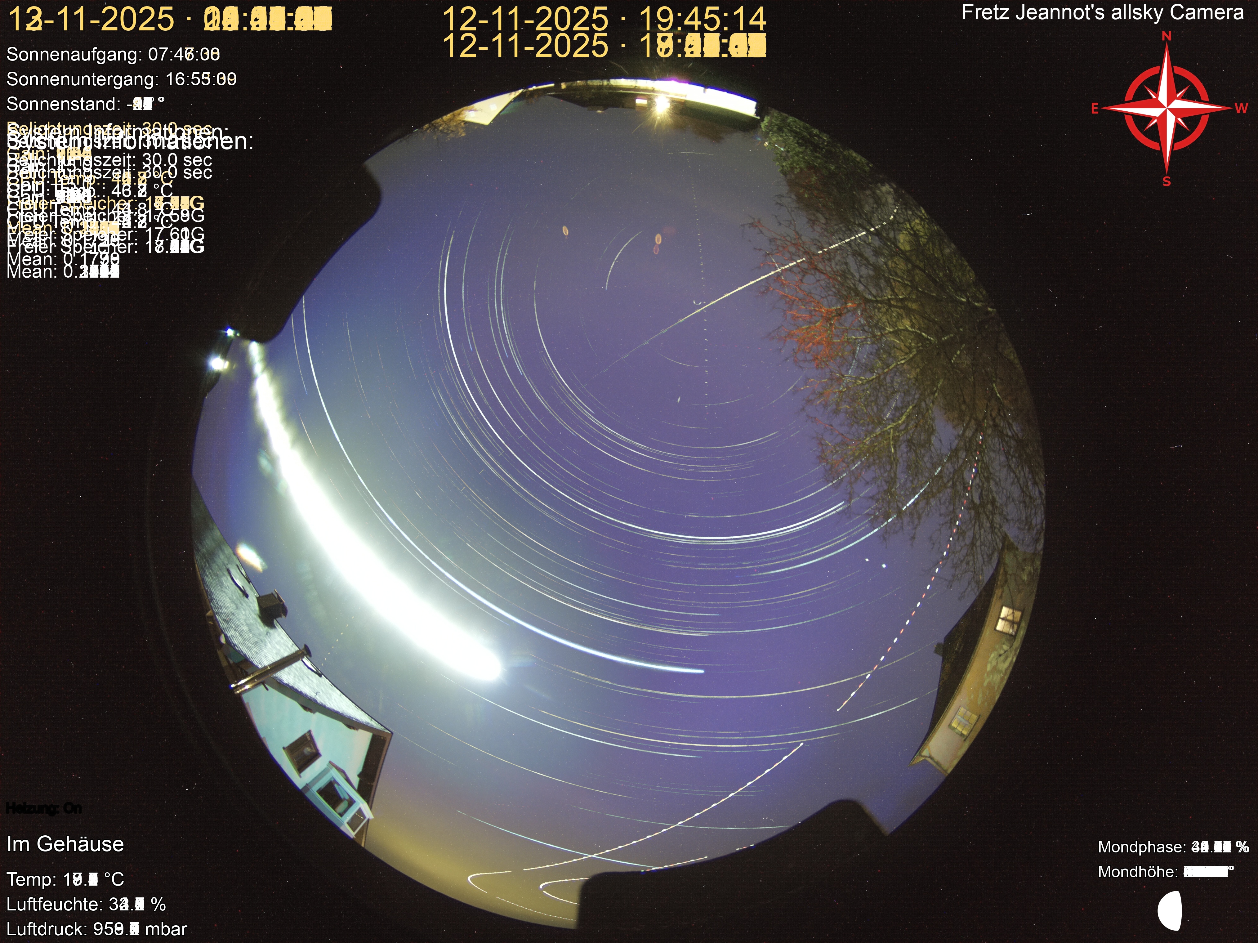 Startrail Bild: 12.11.2025