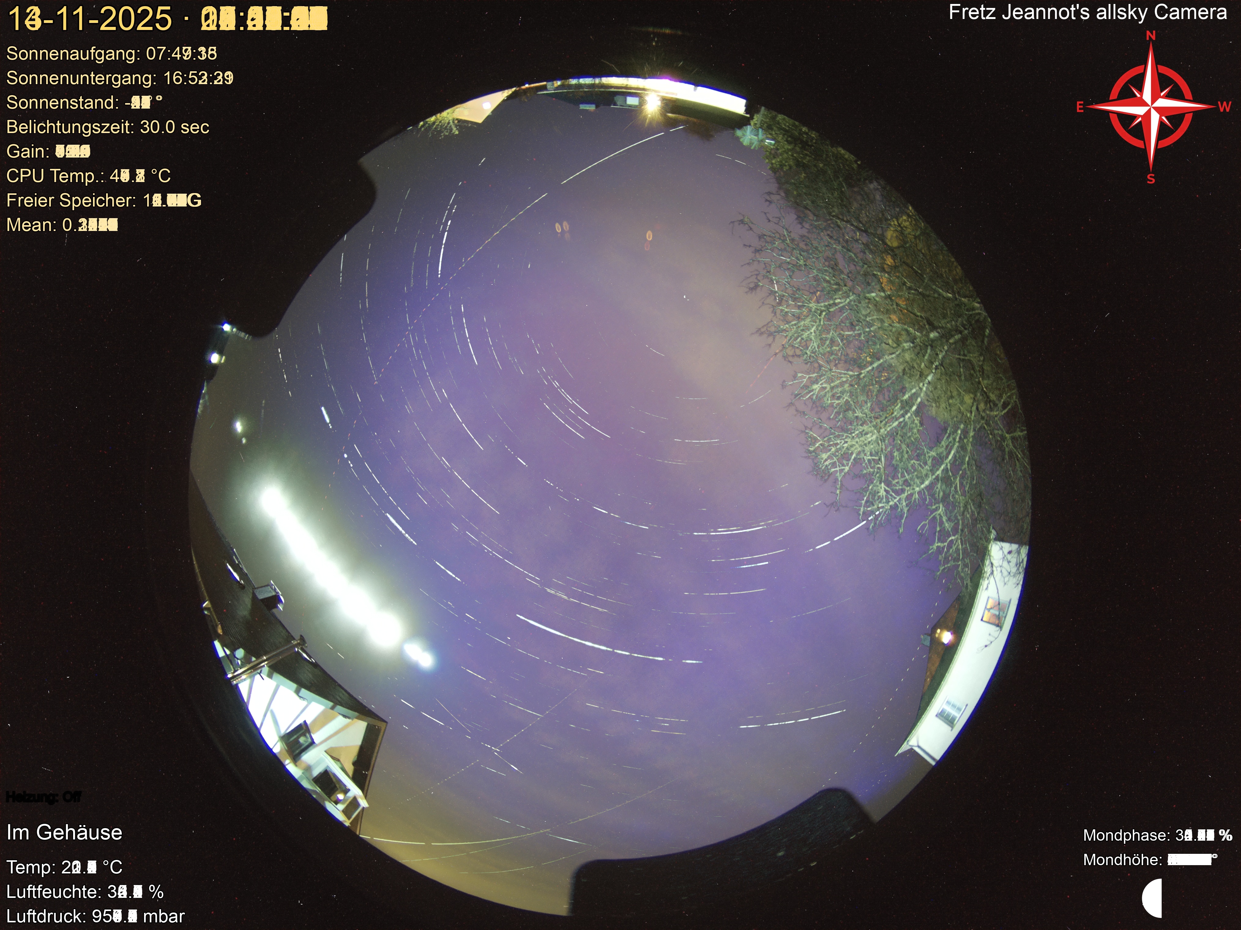 Startrail Bild: 13.11.2025