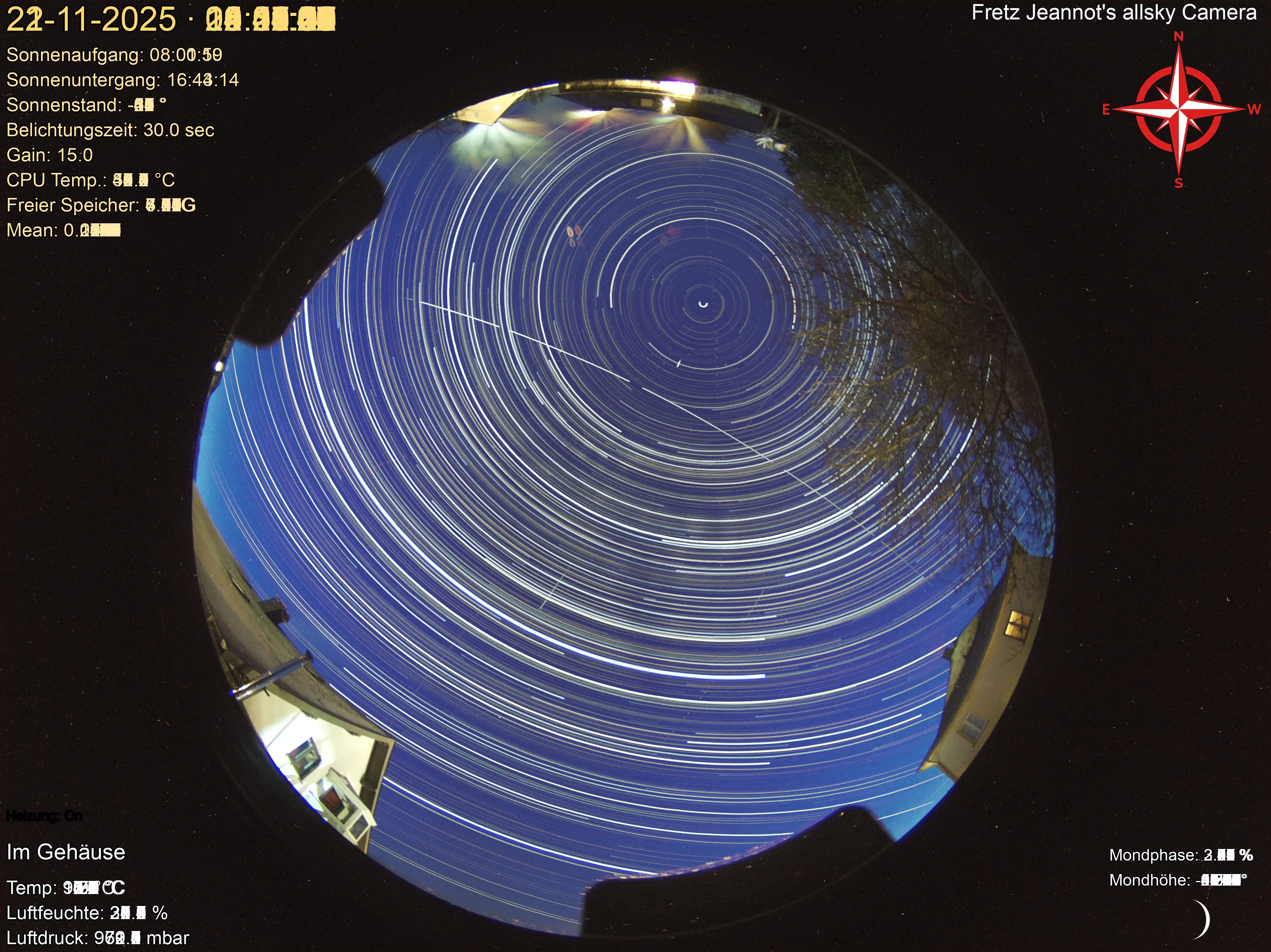 Startrail Bild: 21.11.2025