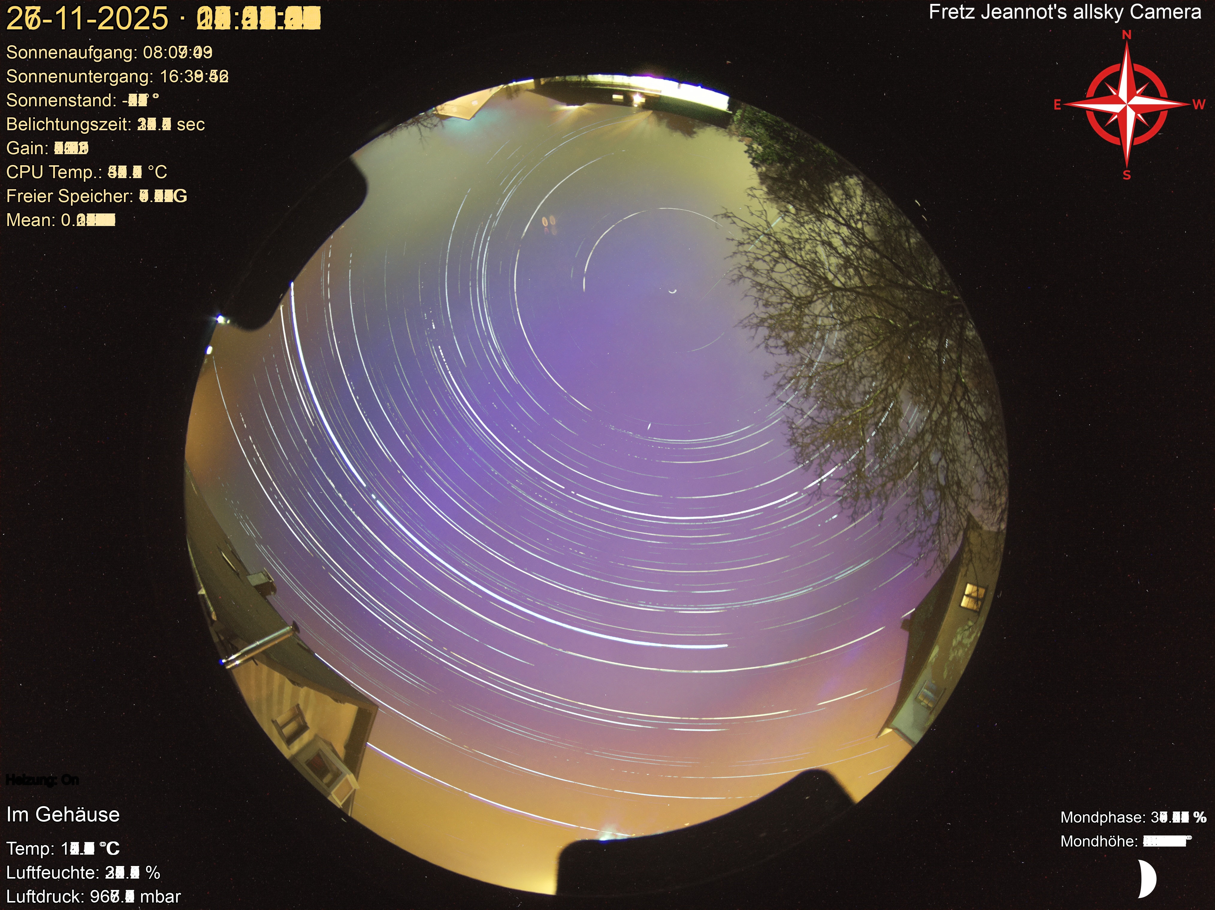 Startrail Bild: 26.11.2025