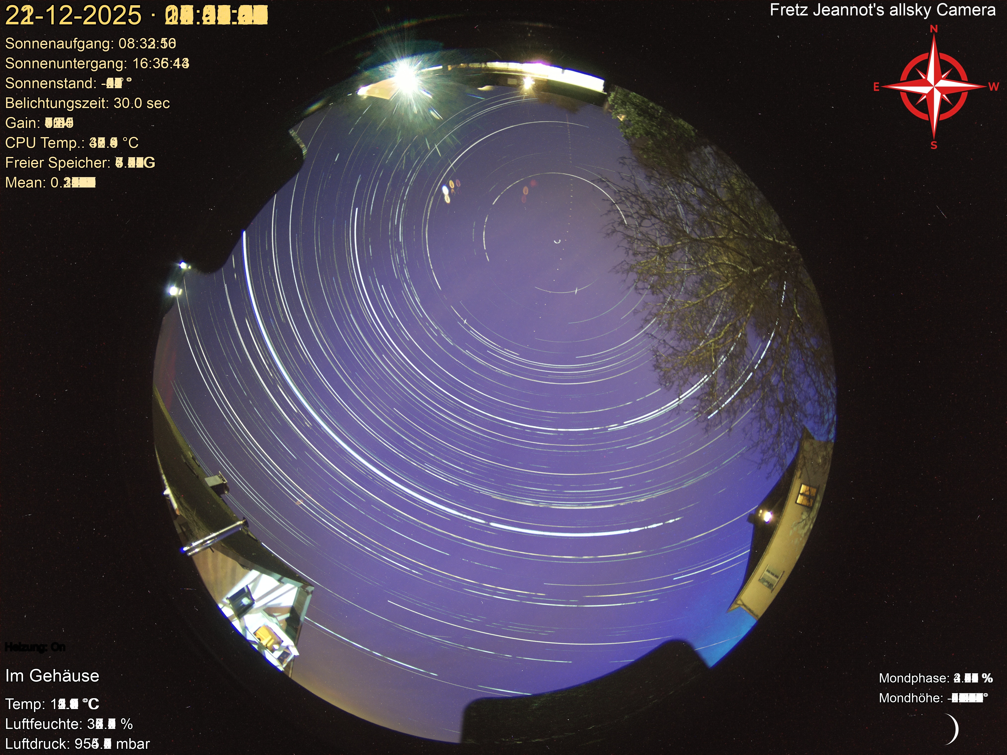 Startrail Bild: 21.12.2025