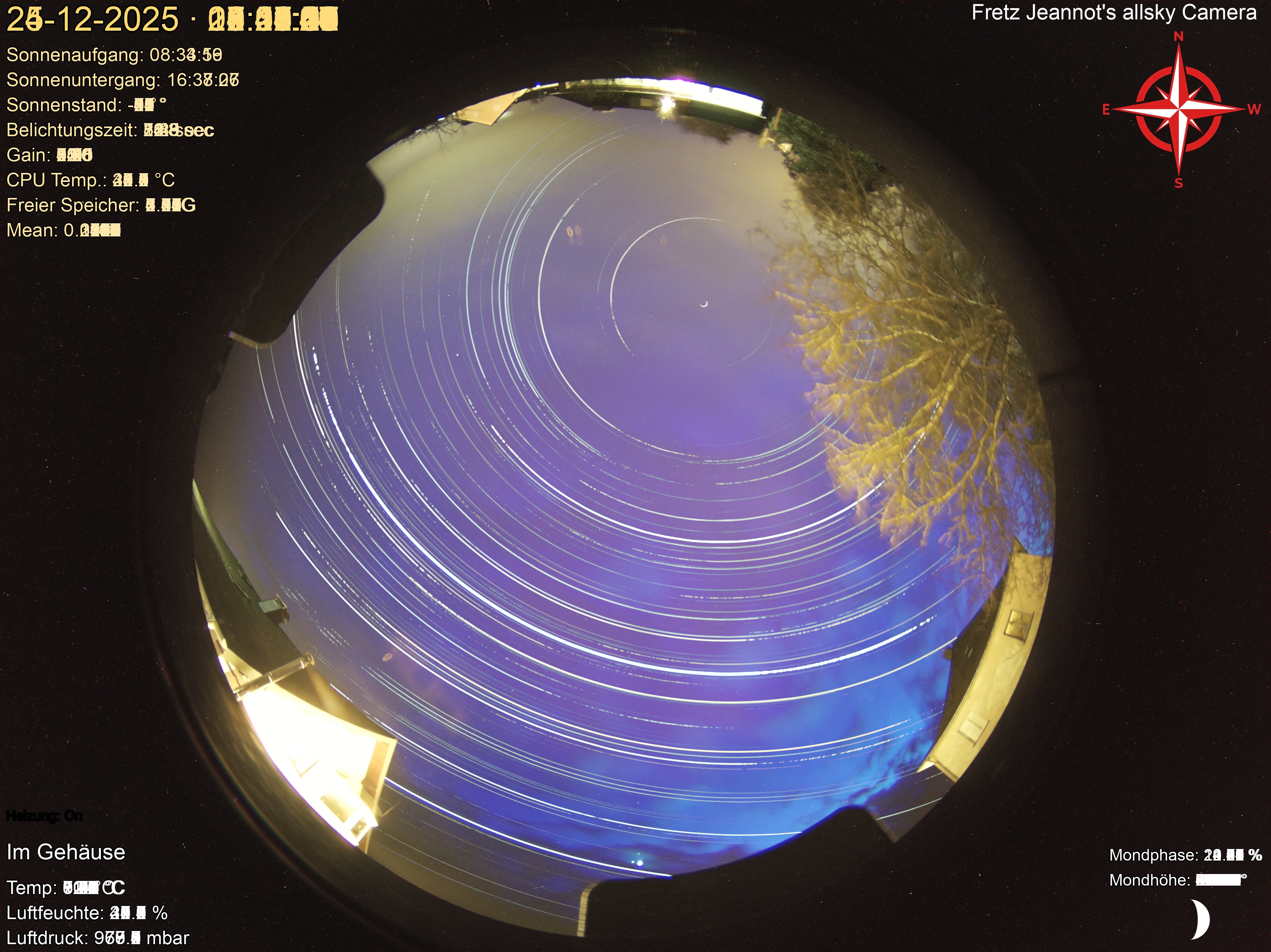 Startrail Bild: 24.12.2025