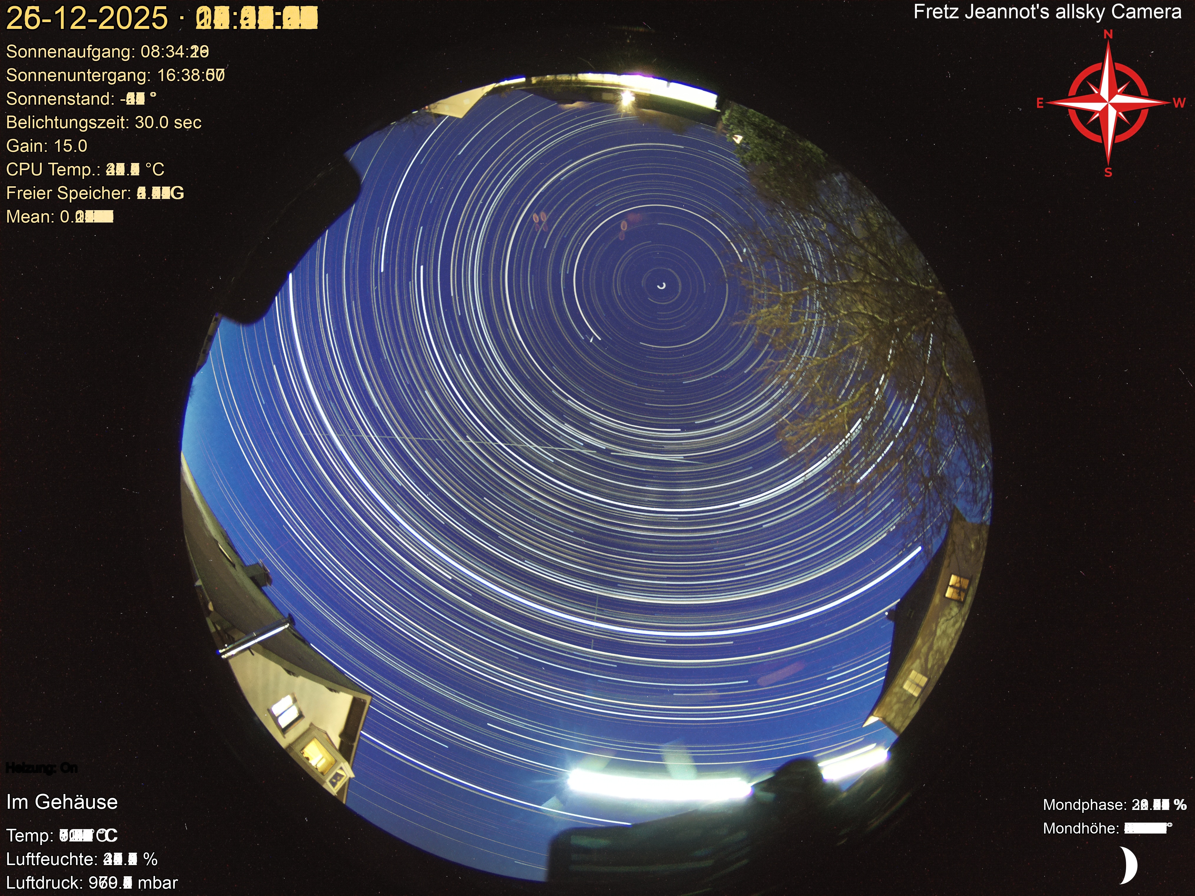 Startrail Bild: 25.12.2025