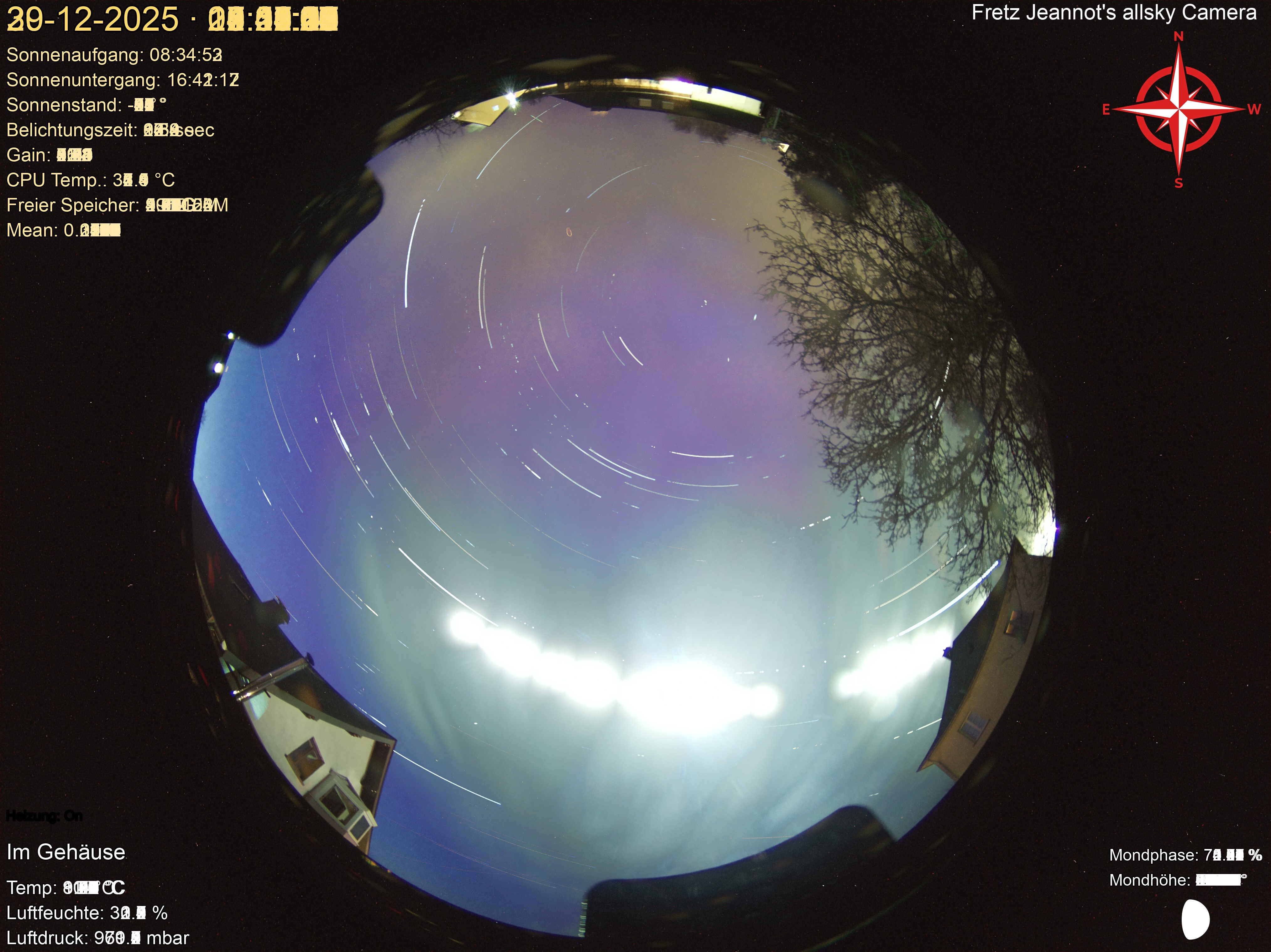 Startrail Bild: 29.12.2025