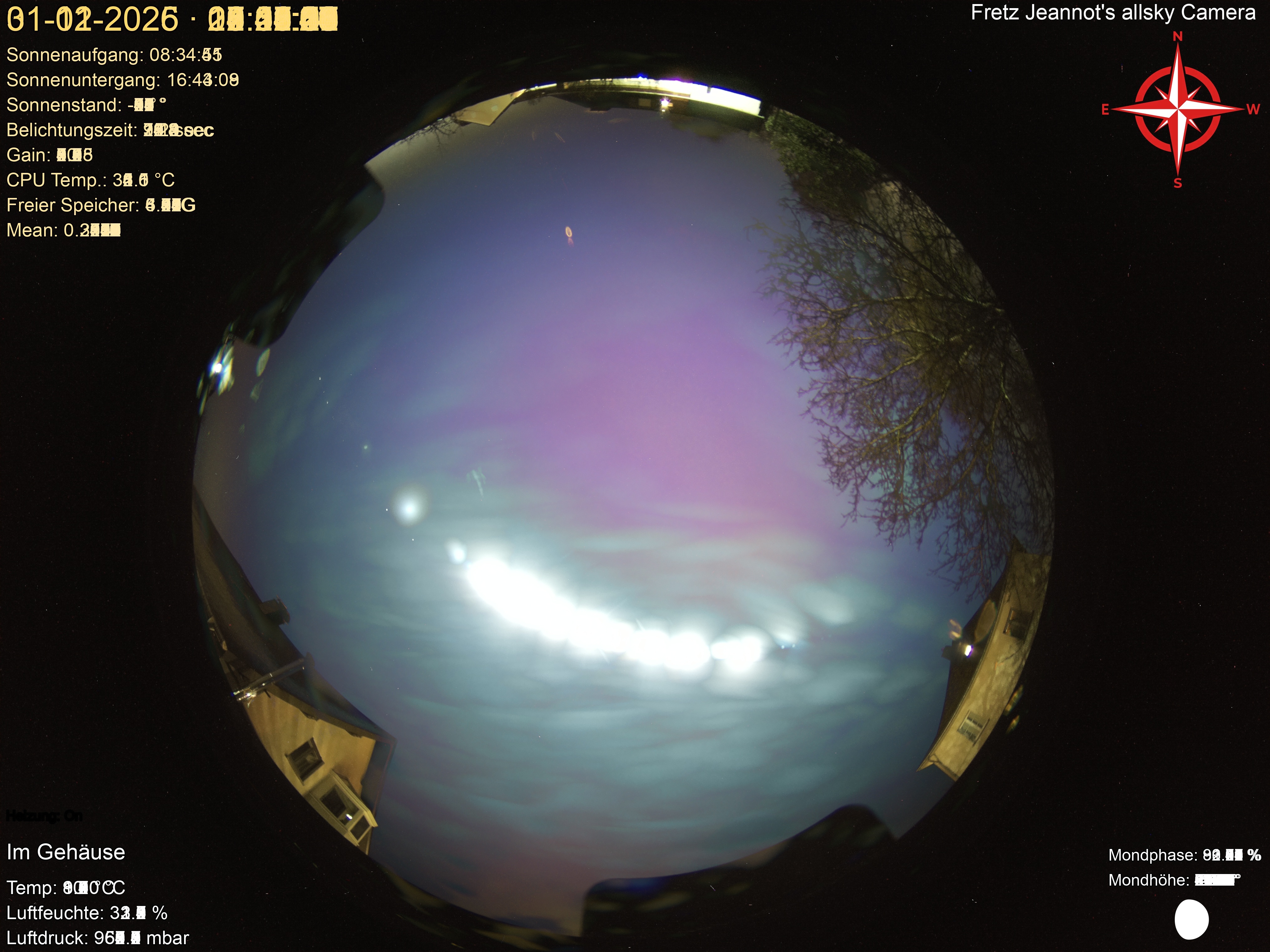 Startrail Bild: 31.12.2025