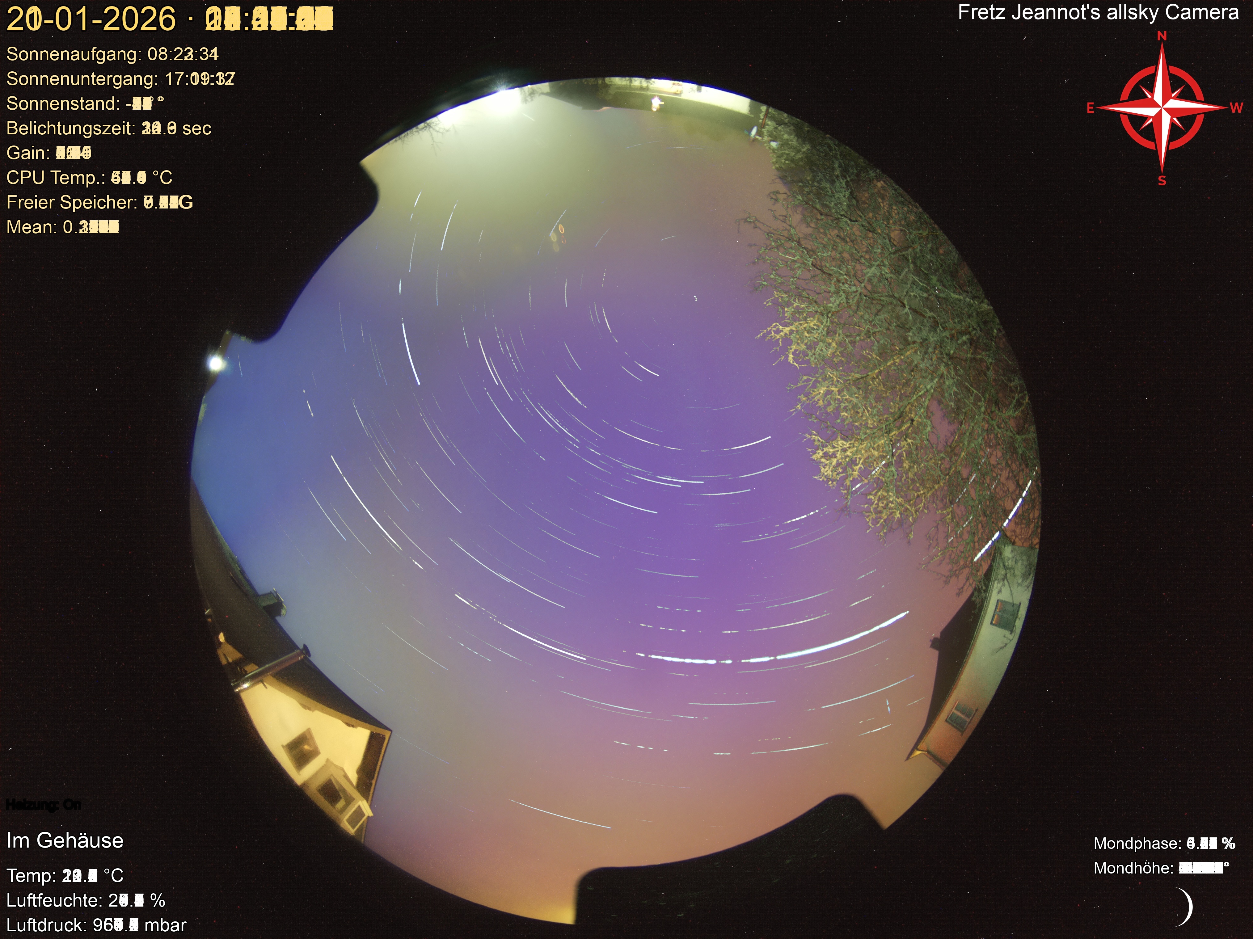 Startrail Bild: 20.01.2026