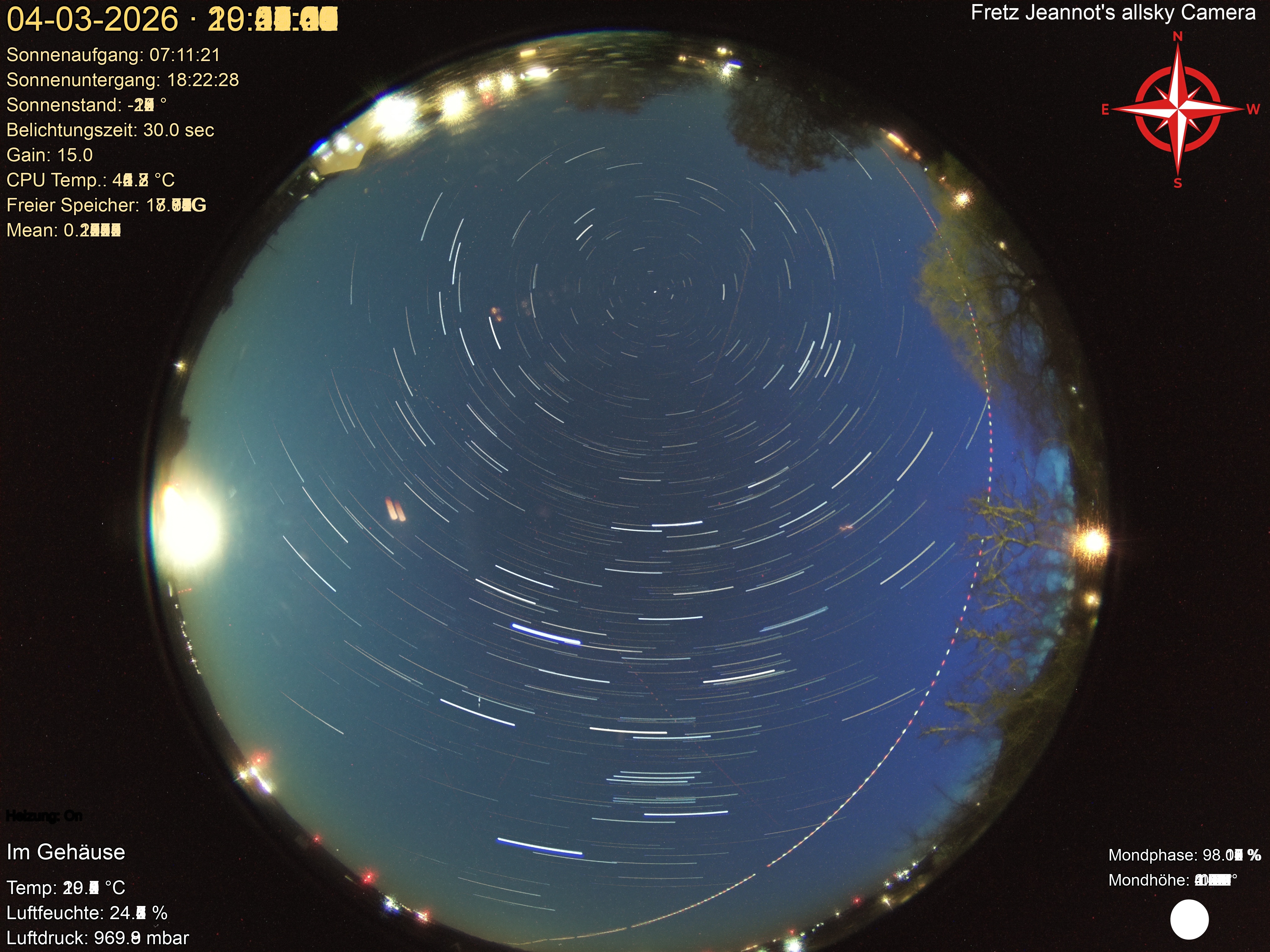 Startrail Bild: 04.03.2026