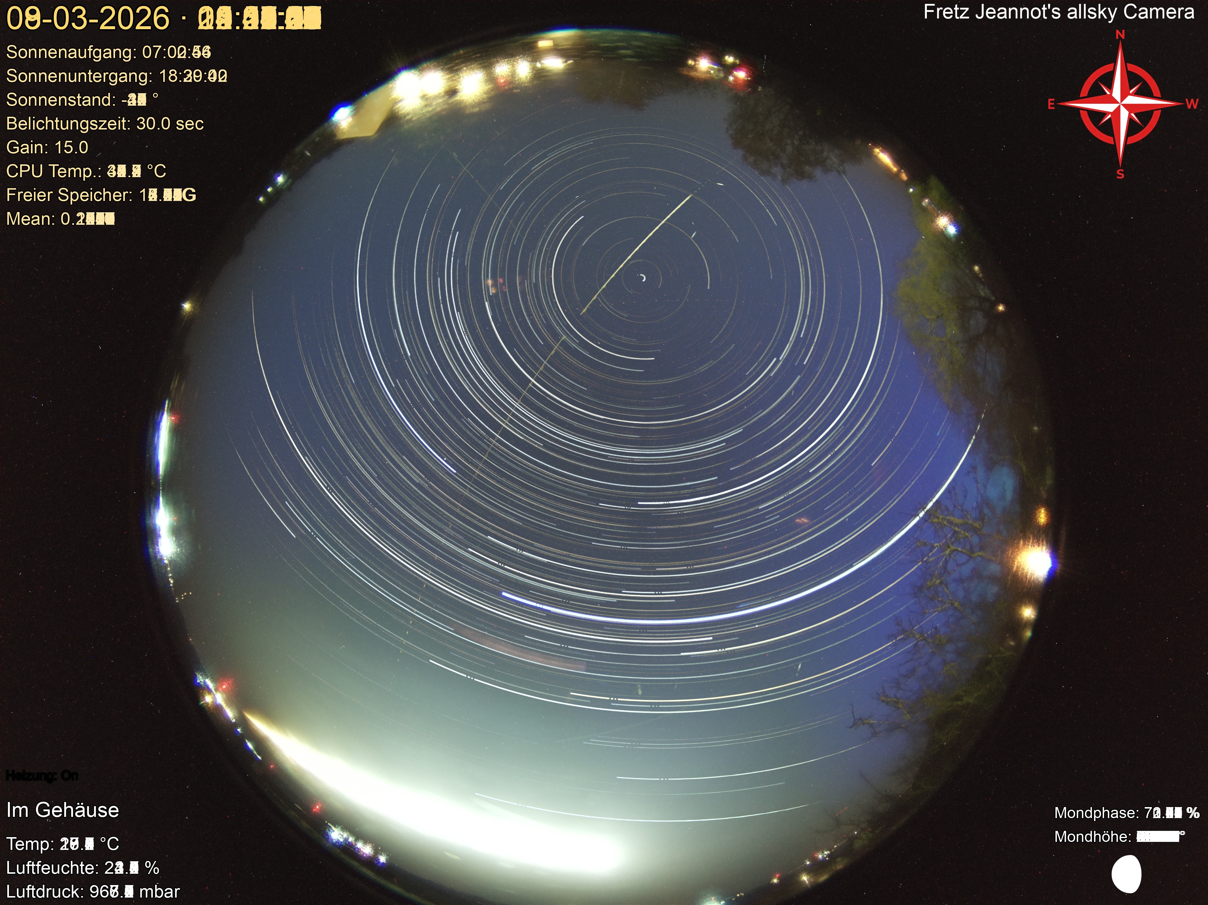 Startrail Bild: 08.03.2026