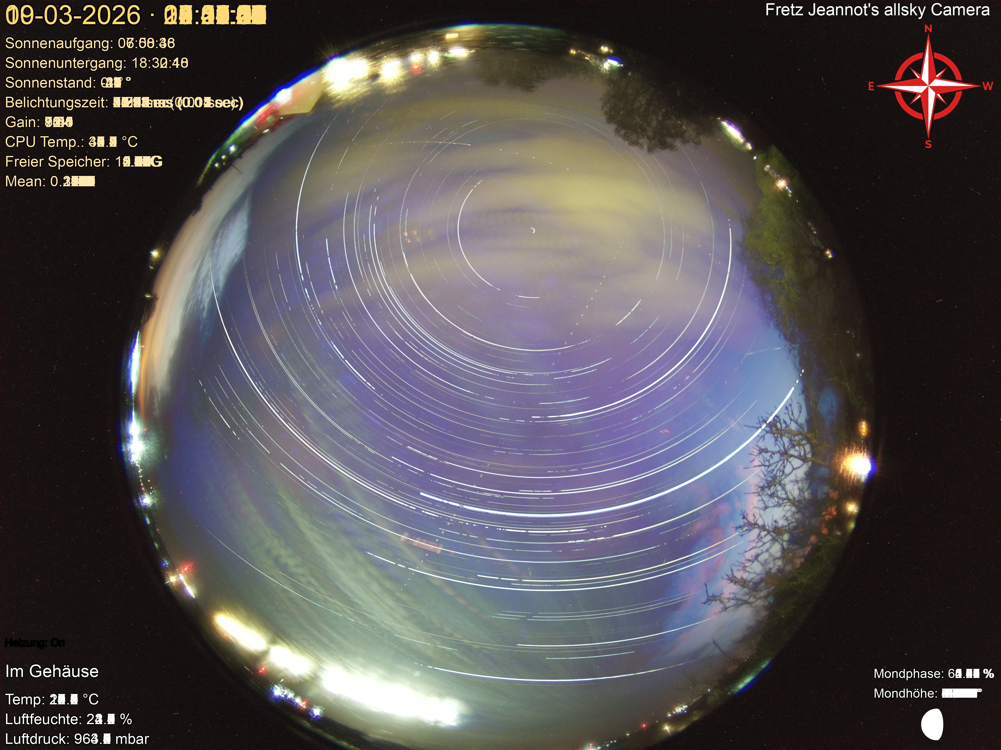 Startrail Bild: 09.03.2026