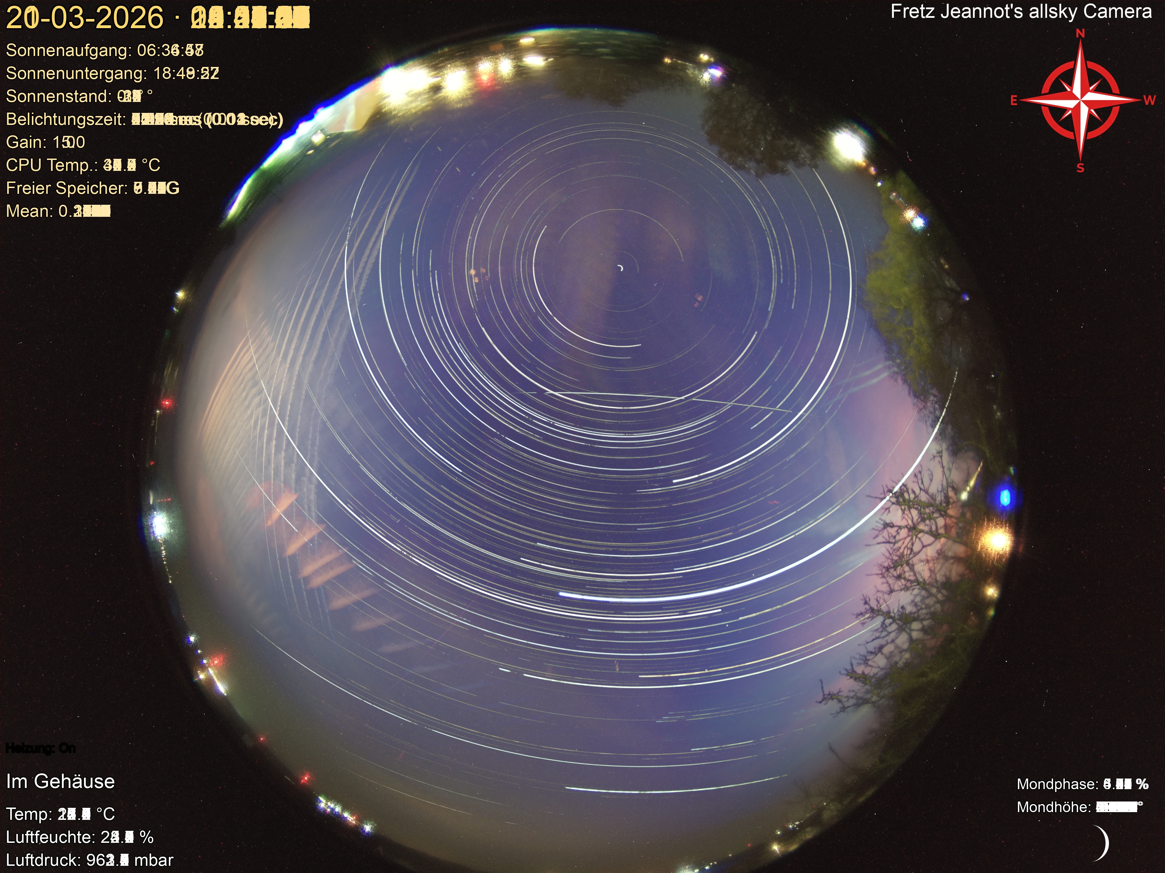 Startrail Bild: 20.03.2026