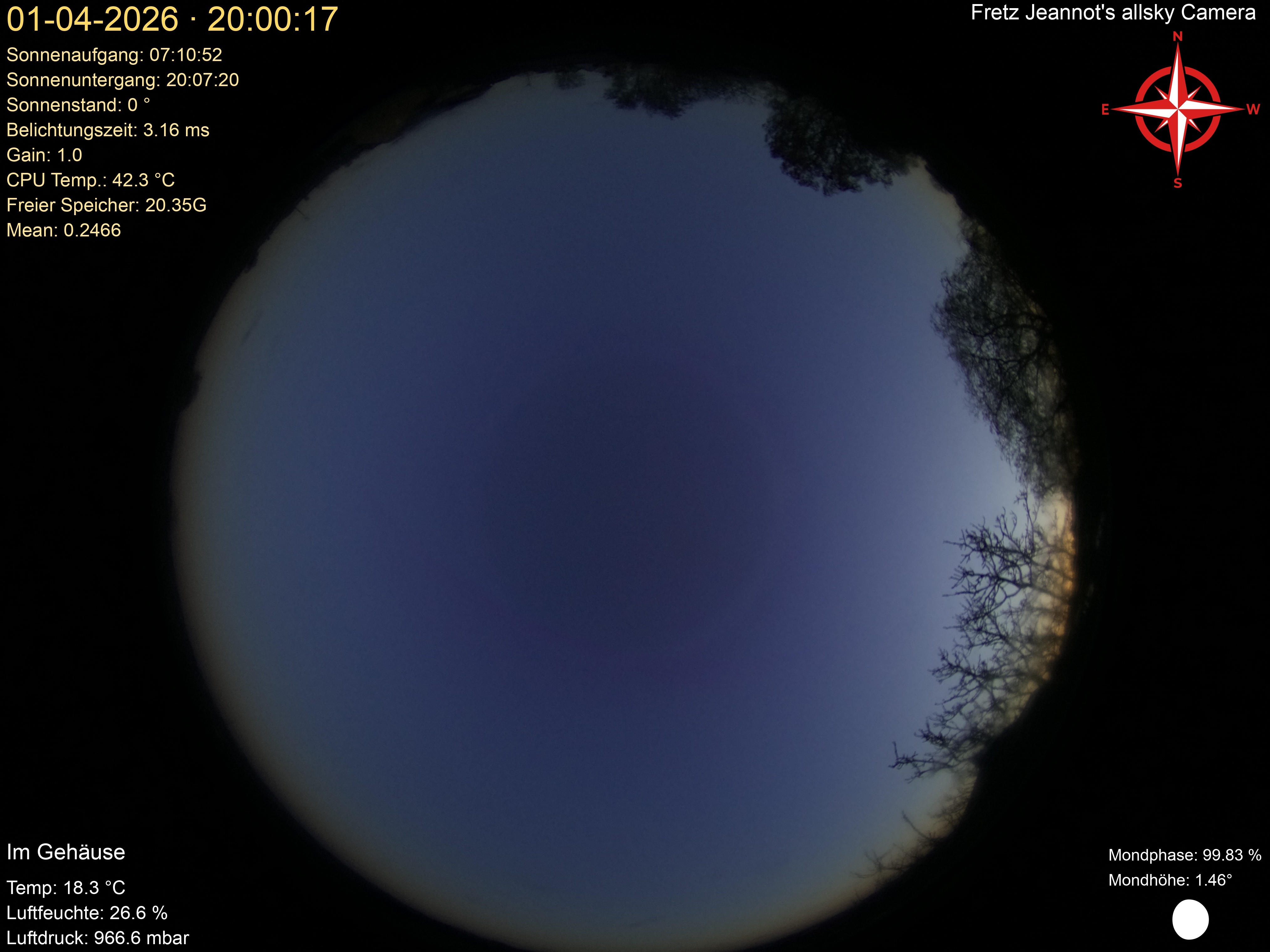 Startrail Bild: 01.04.2026