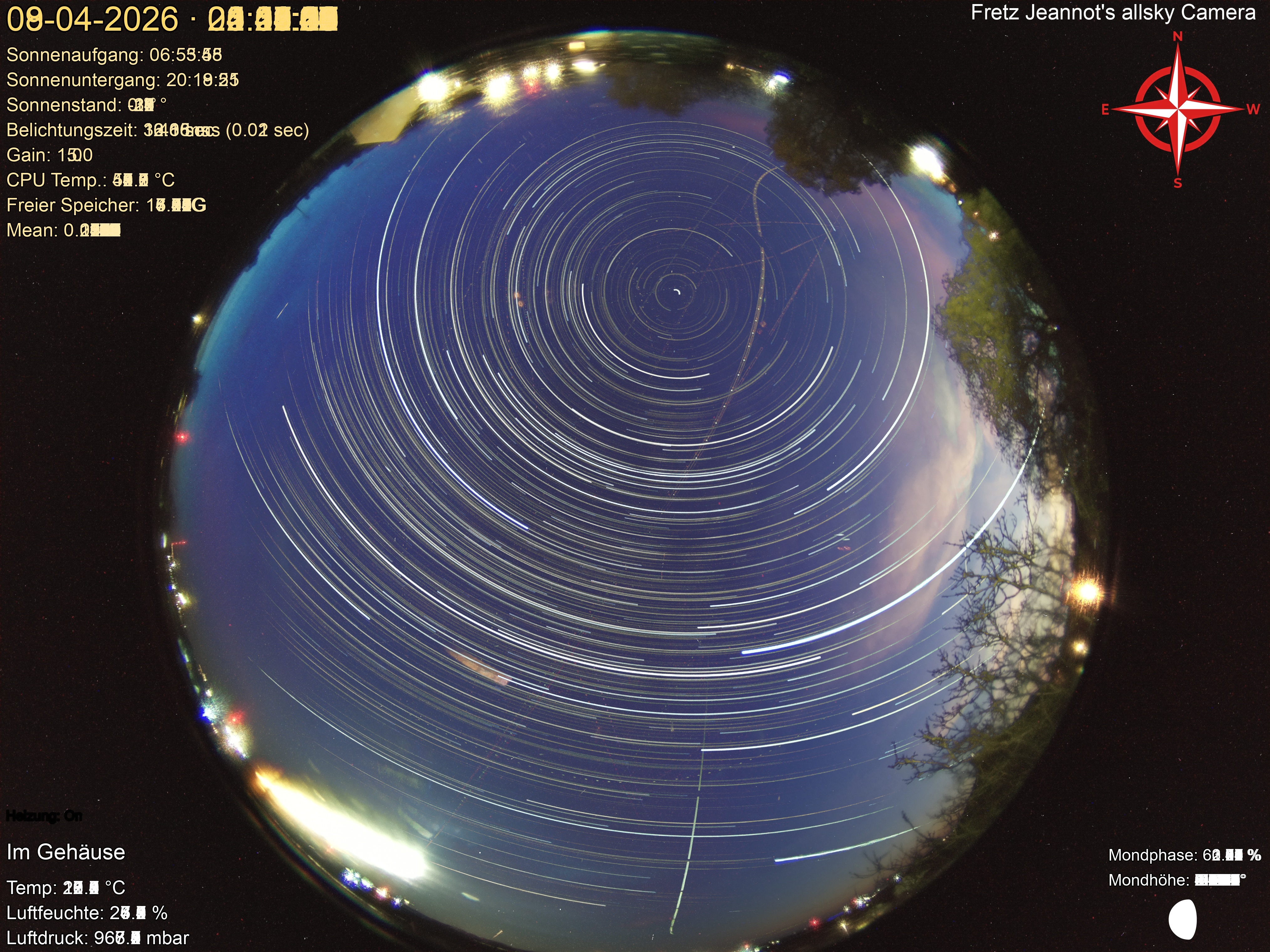 Startrail Bild: 08.04.2026