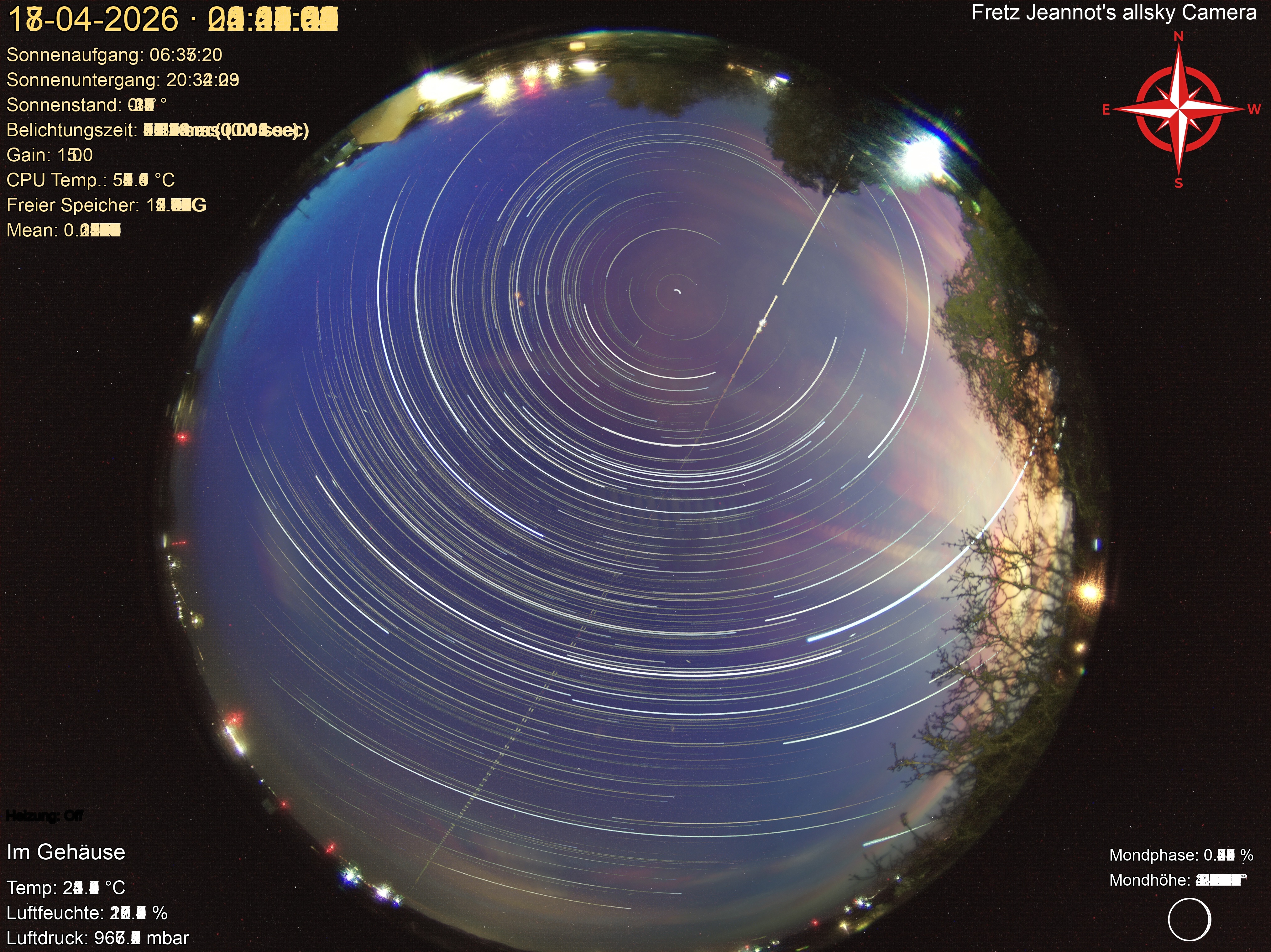 Startrail Bild: 17.04.2026