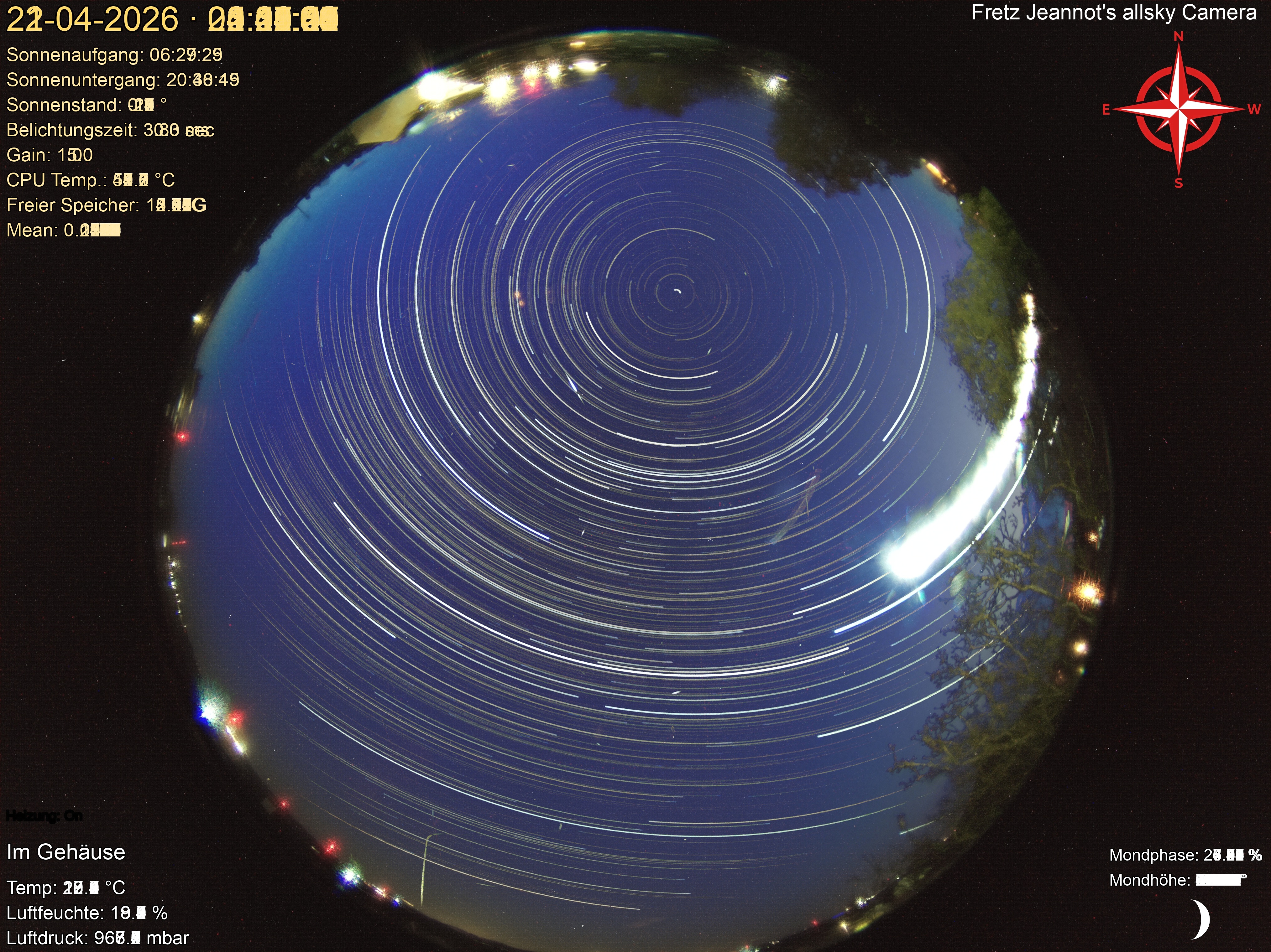 Startrail Bild: 21.04.2026
