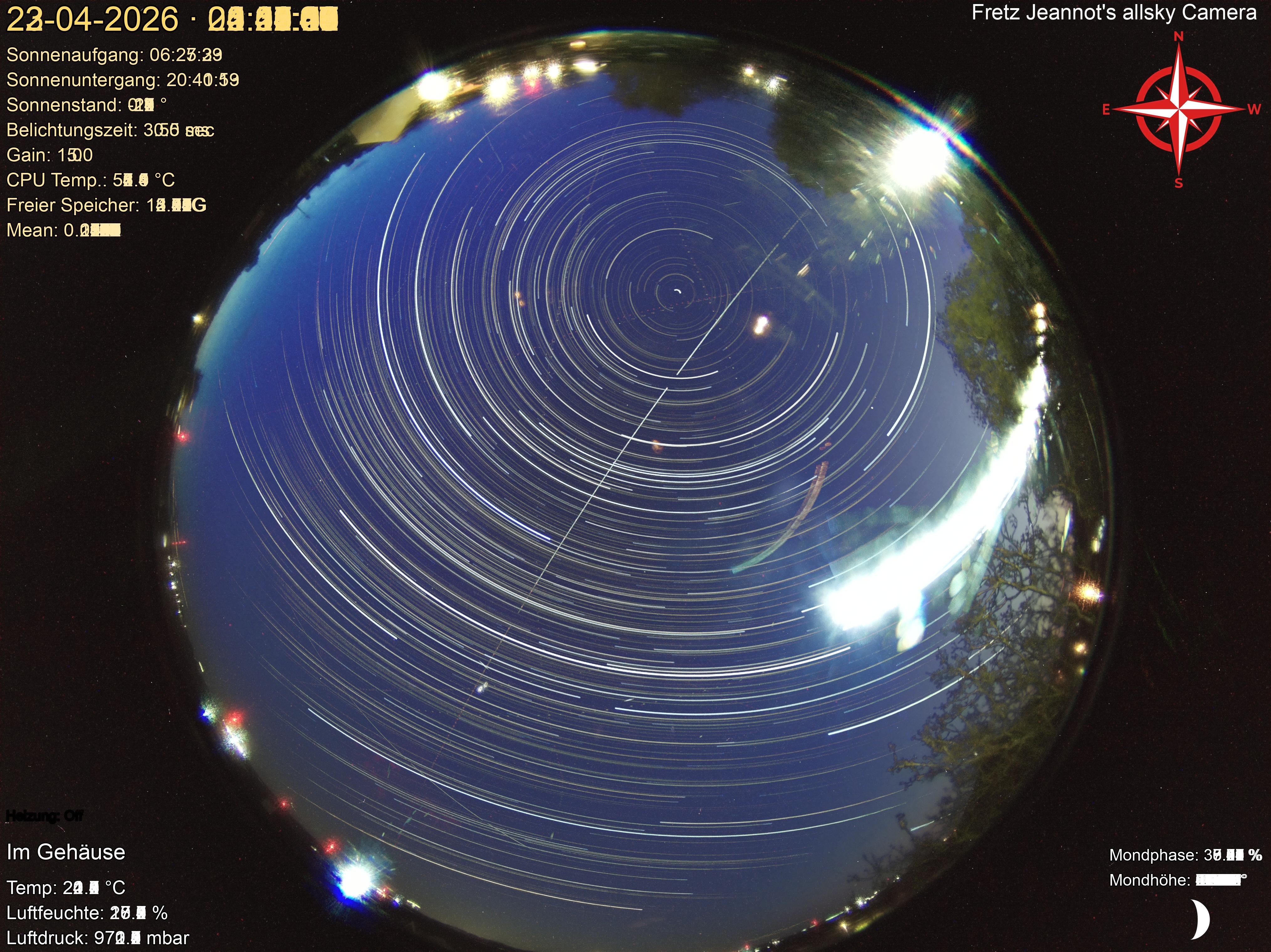 Startrail Bild: 22.04.2026