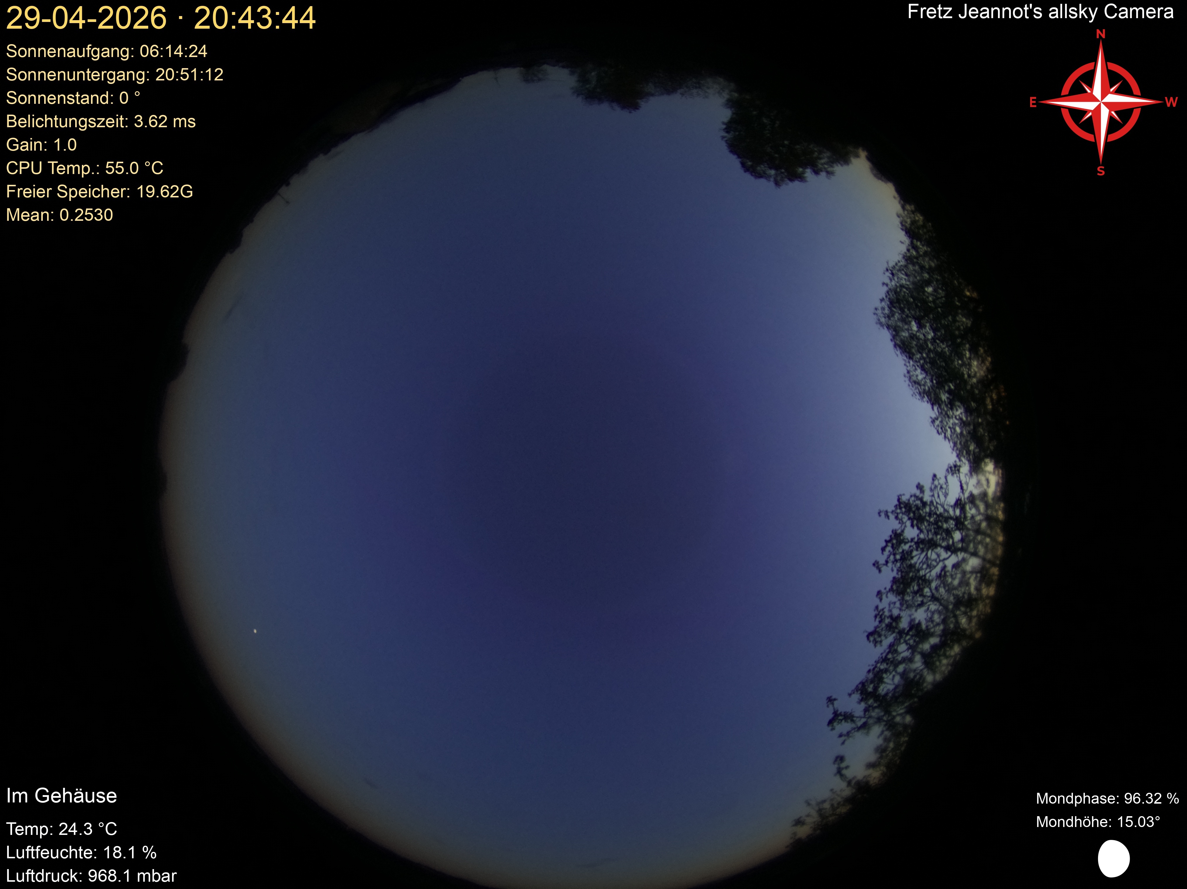 Startrail Bild: 29.04.2026