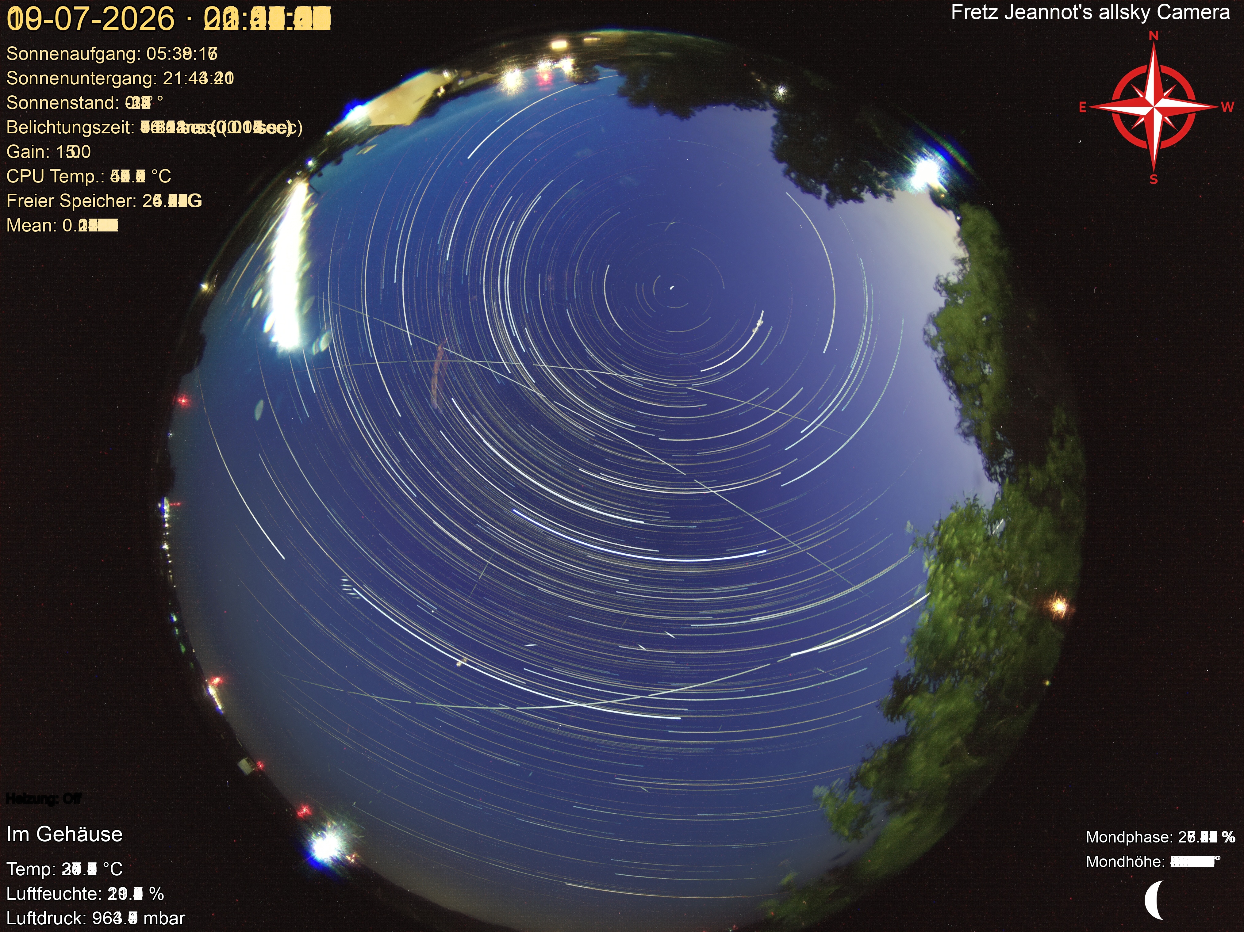 Startrail Bild: 09.07.2026
