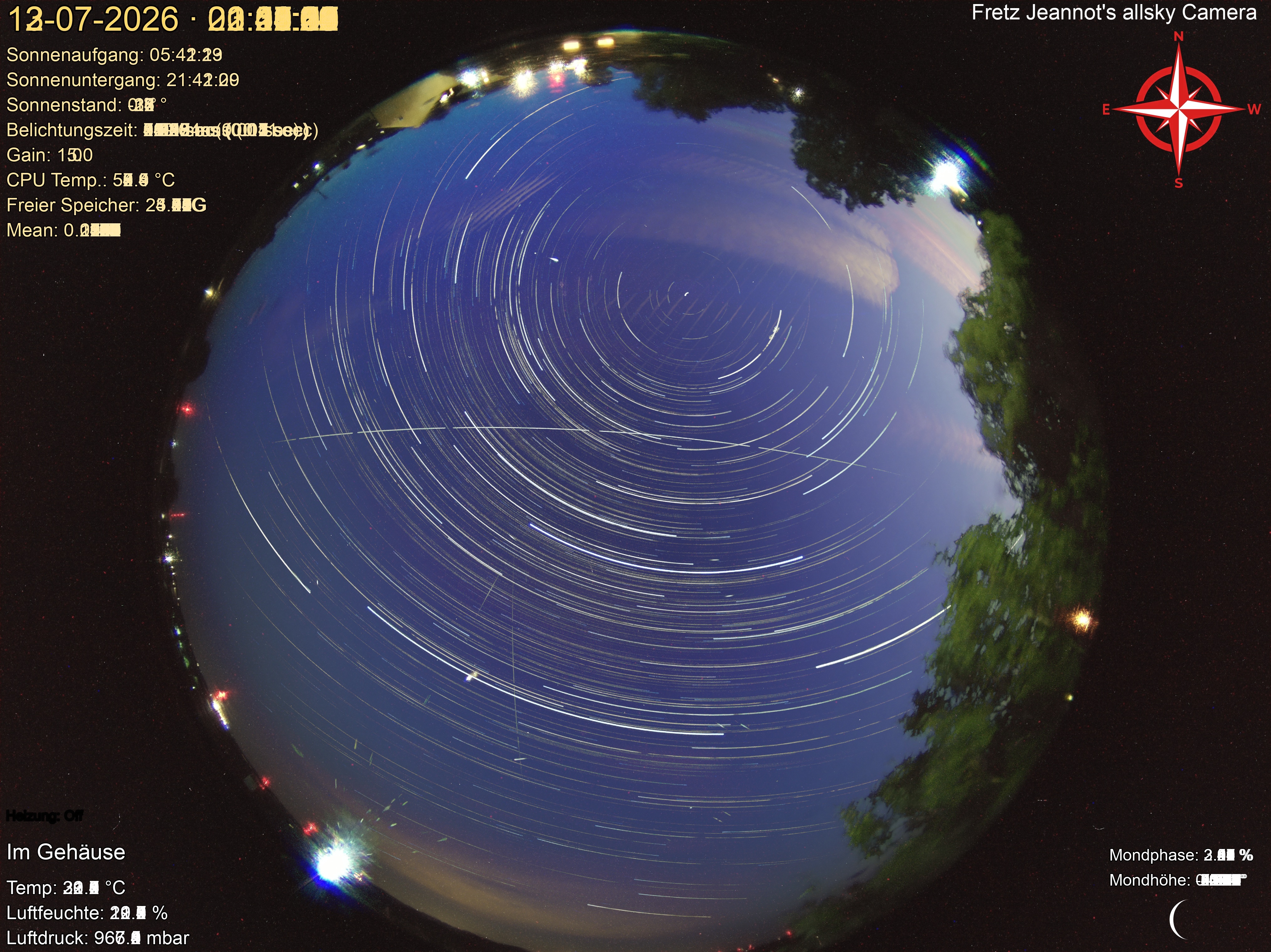 Startrail Bild: 12.07.2026