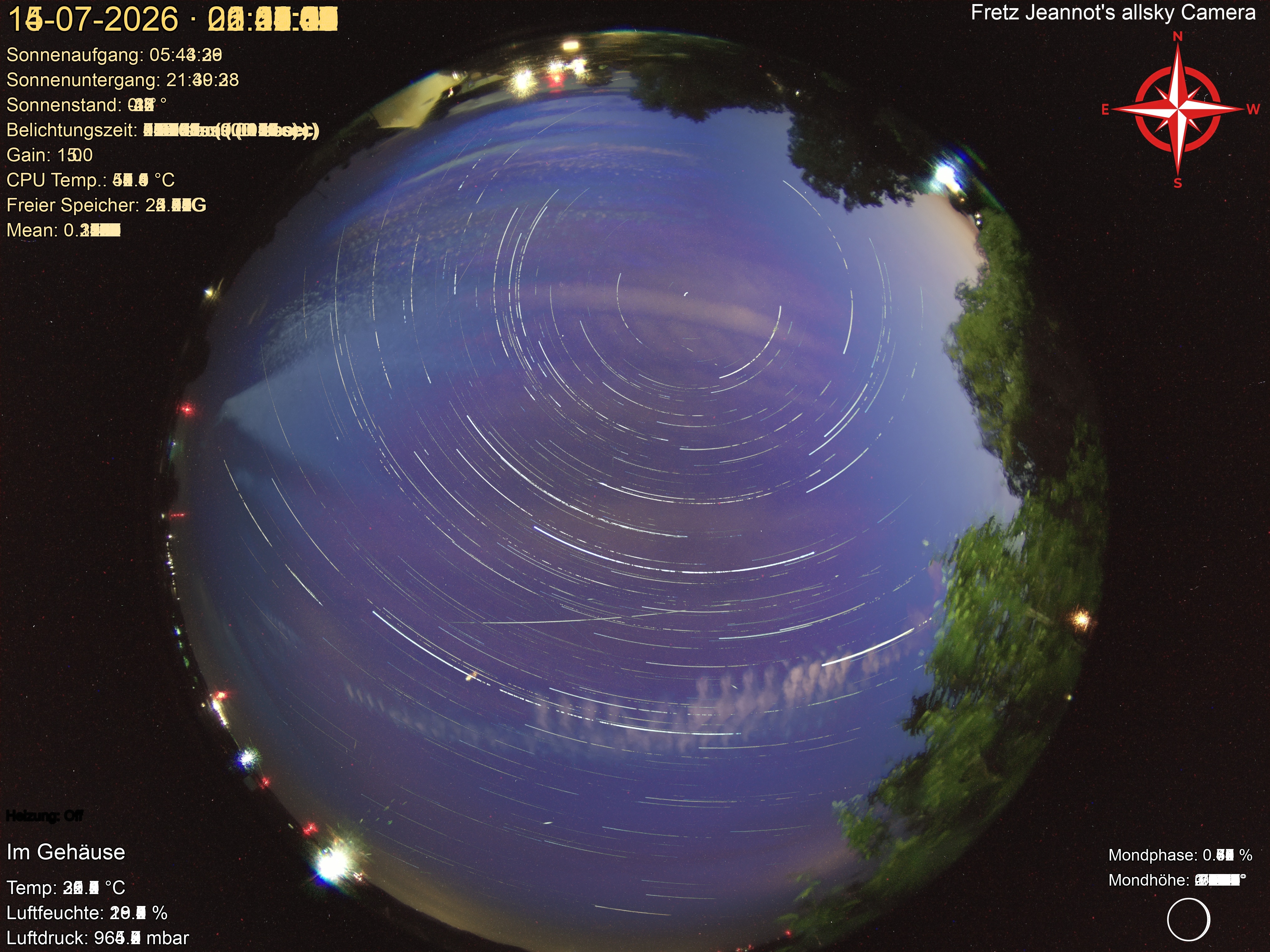 Startrail Bild: 14.07.2026