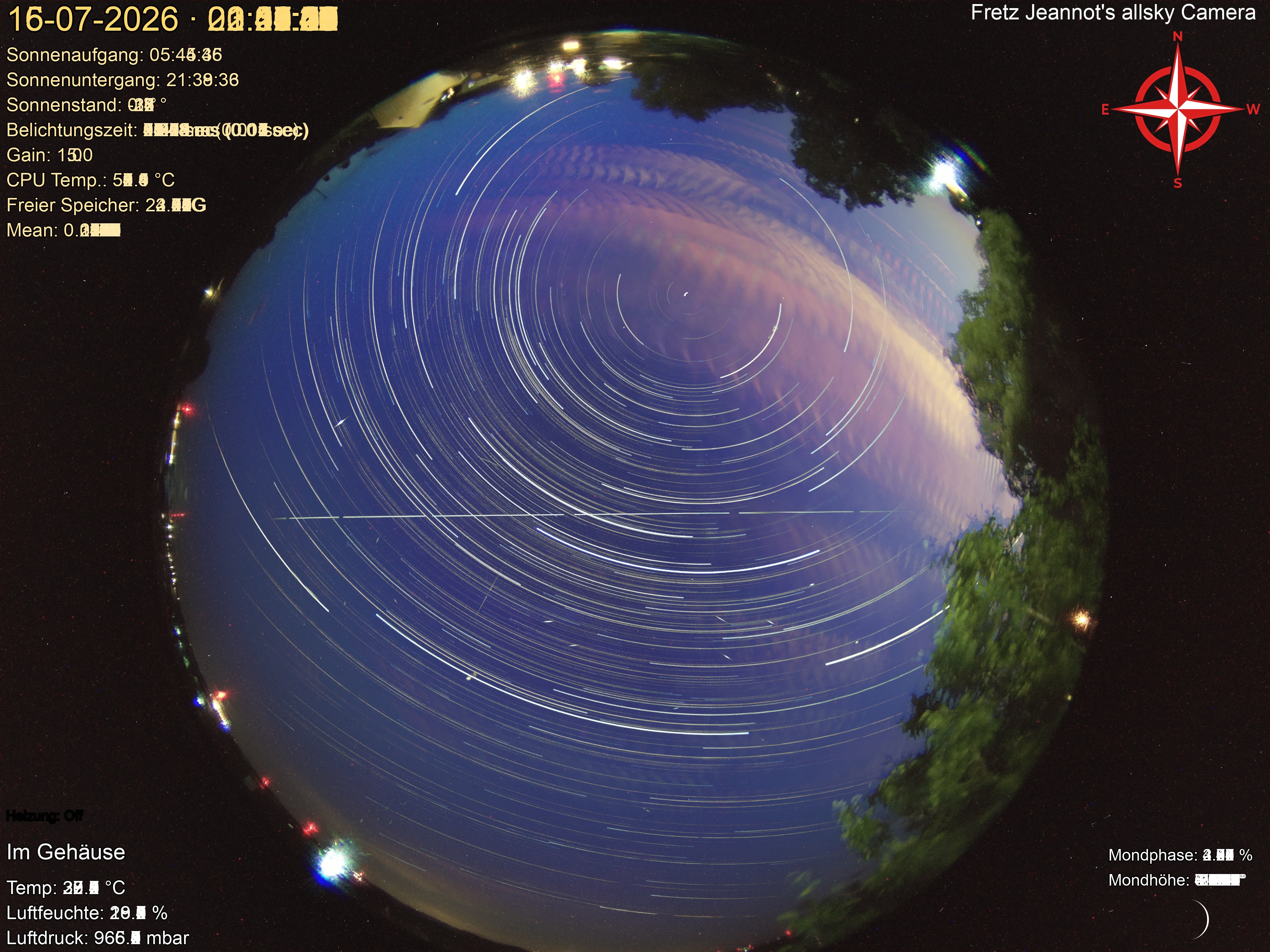 Startrail Bild: 15.07.2026