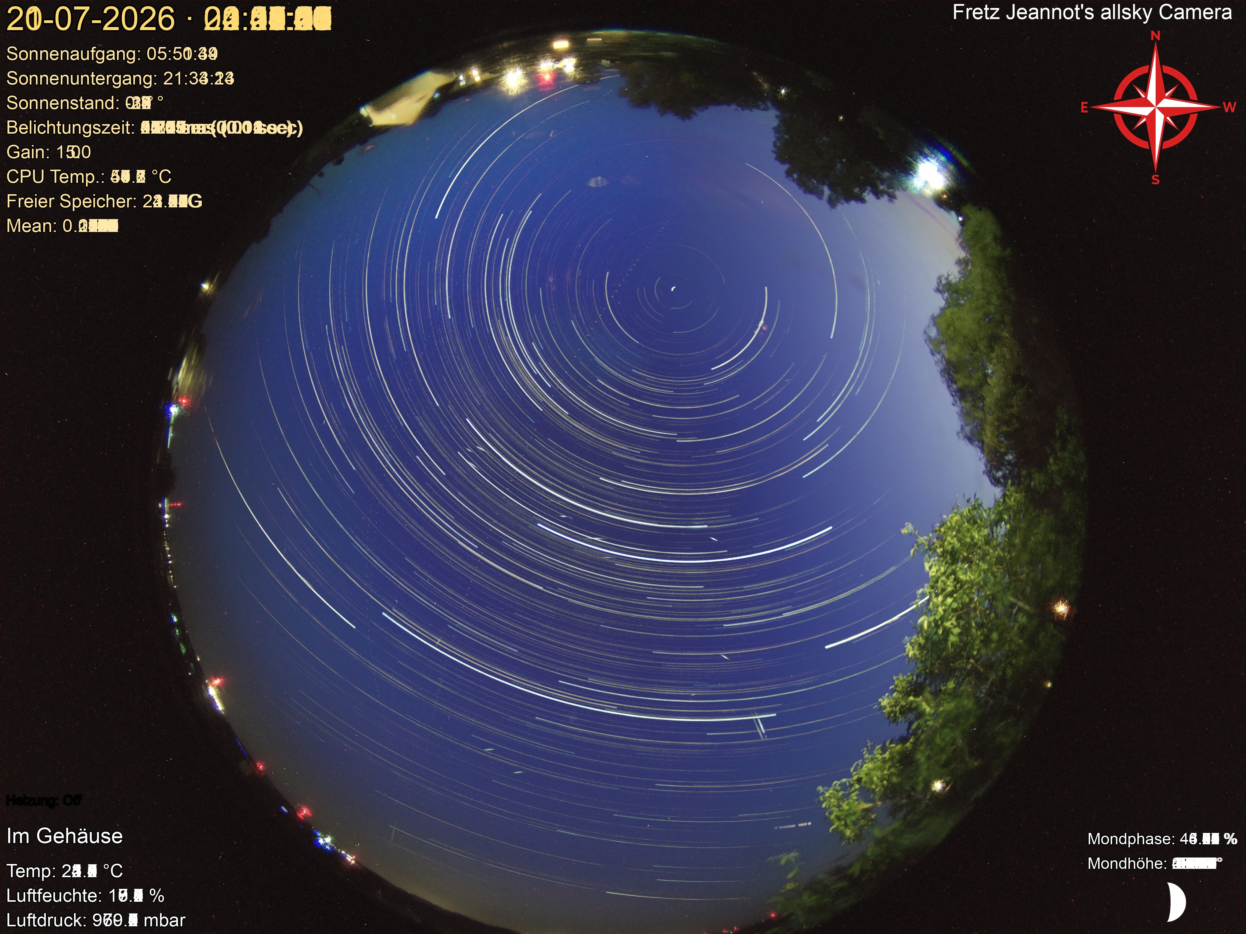 Startrail Bild: 20.07.2026