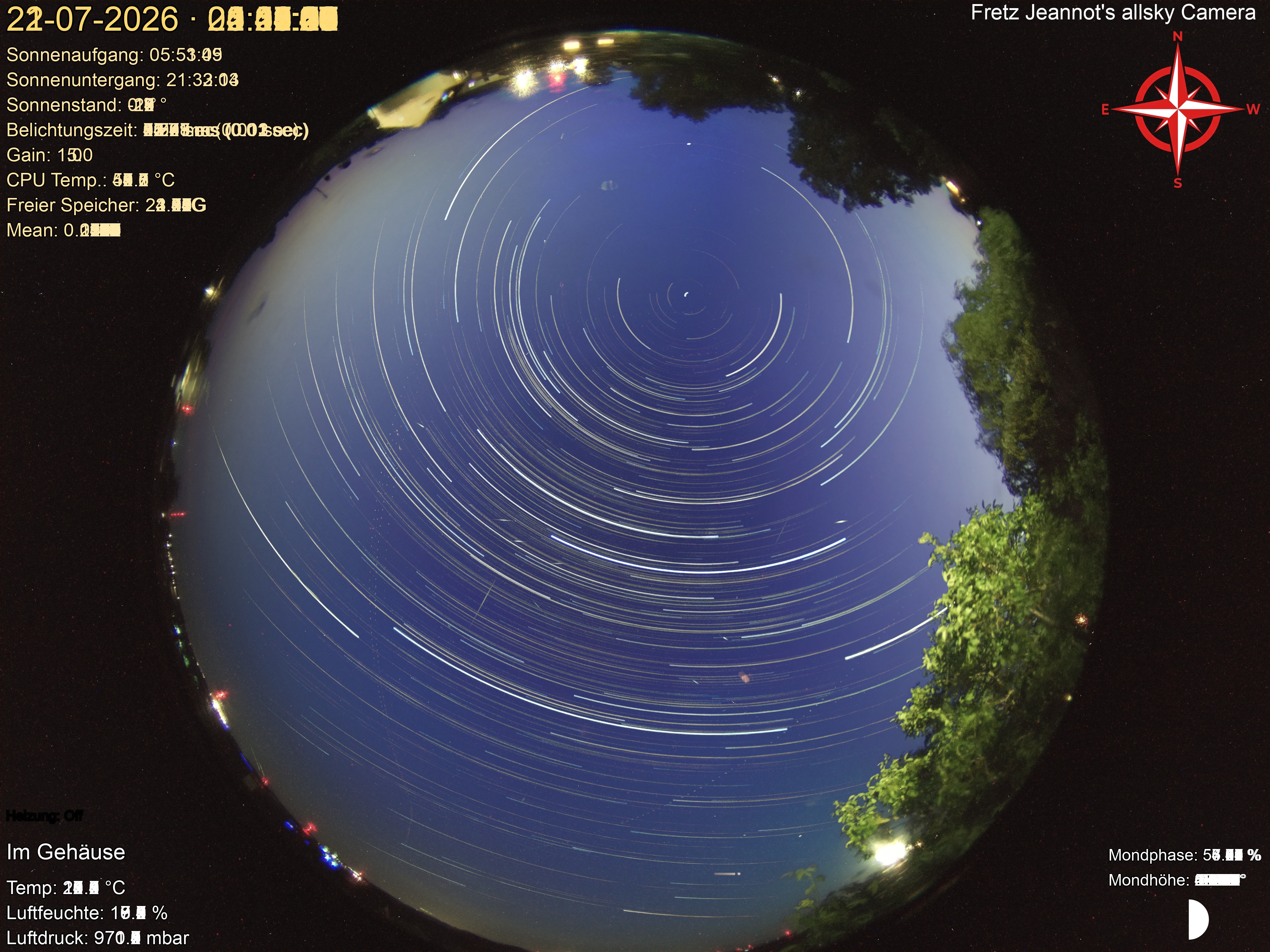 Startrail Bild: 21.07.2026