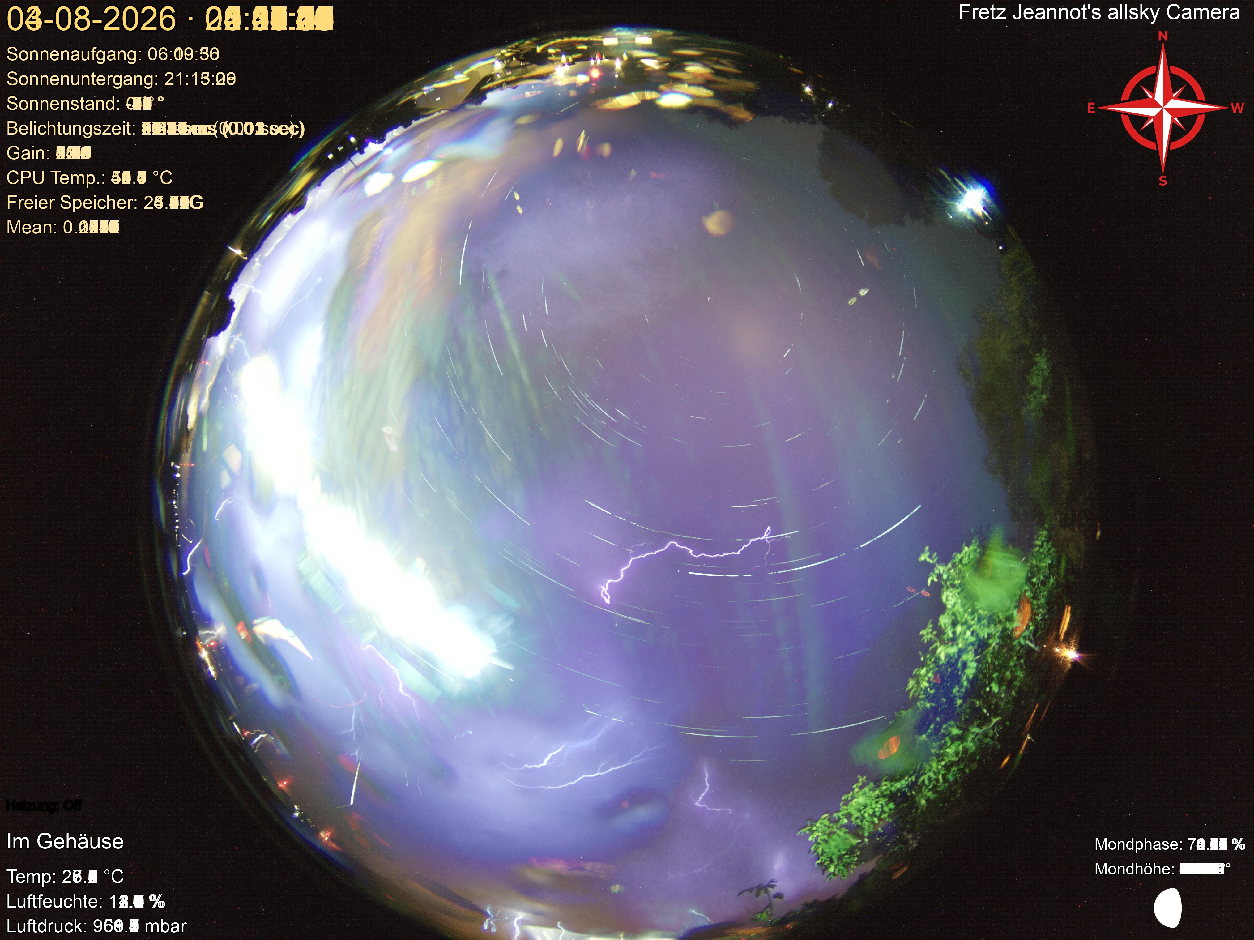 Startrail Bild: 03.08.2026