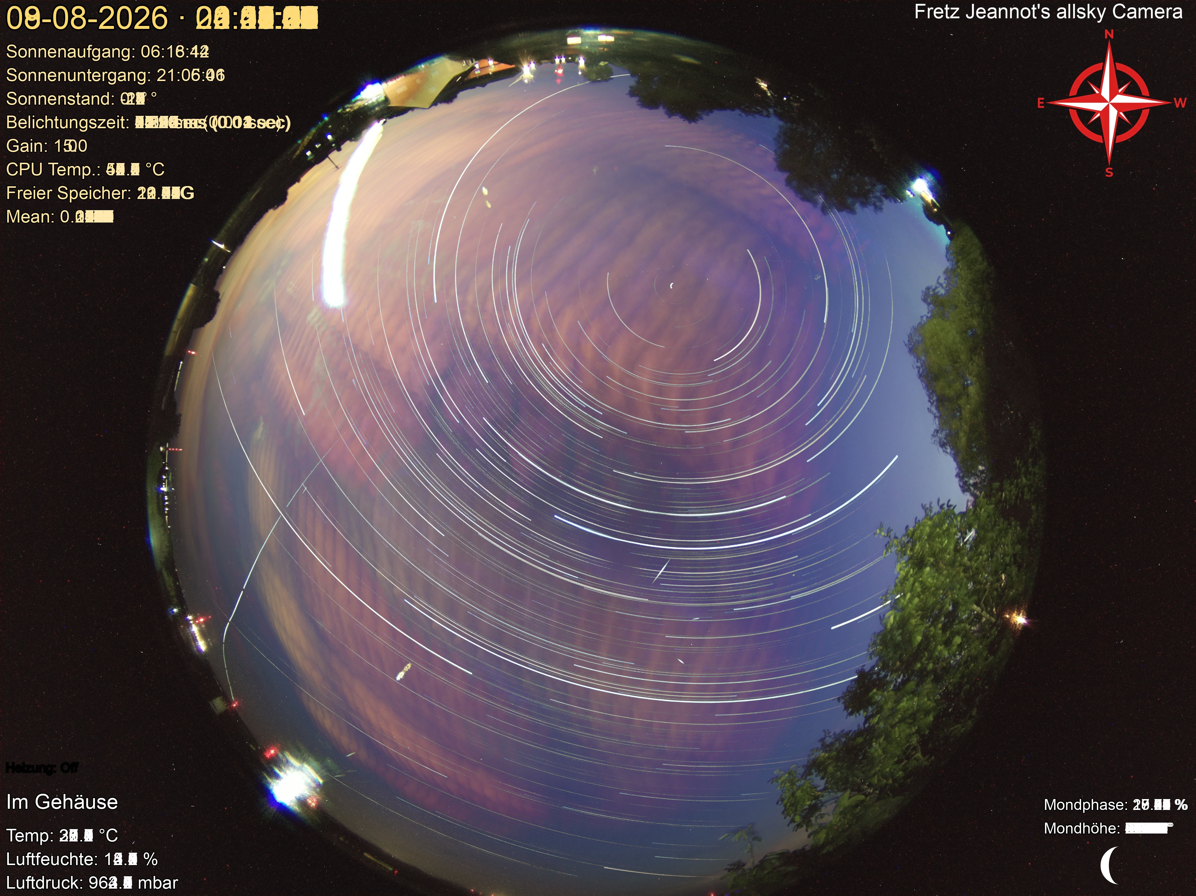 Startrail Bild: 08.08.2026