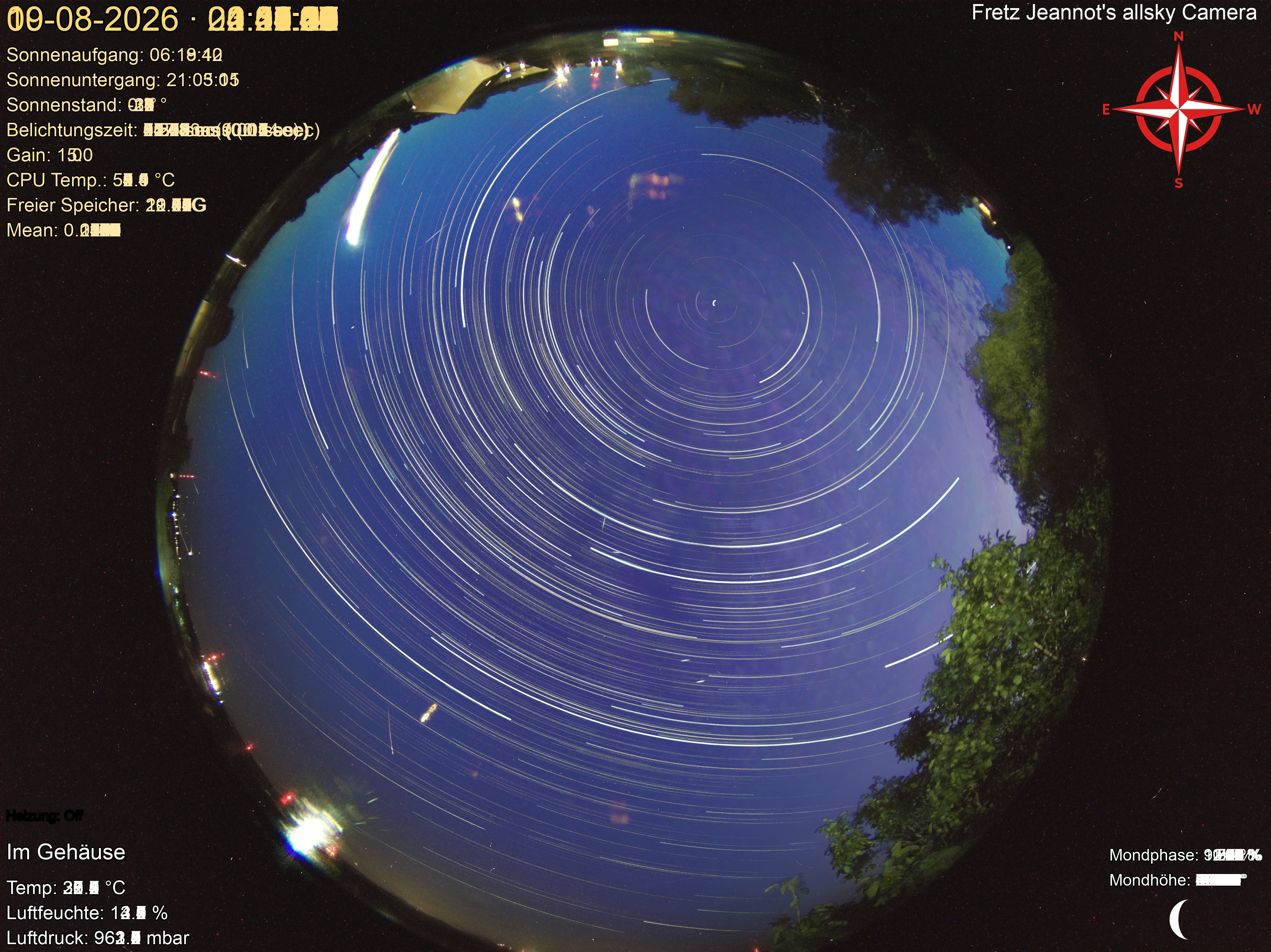Startrail Bild: 09.08.2026