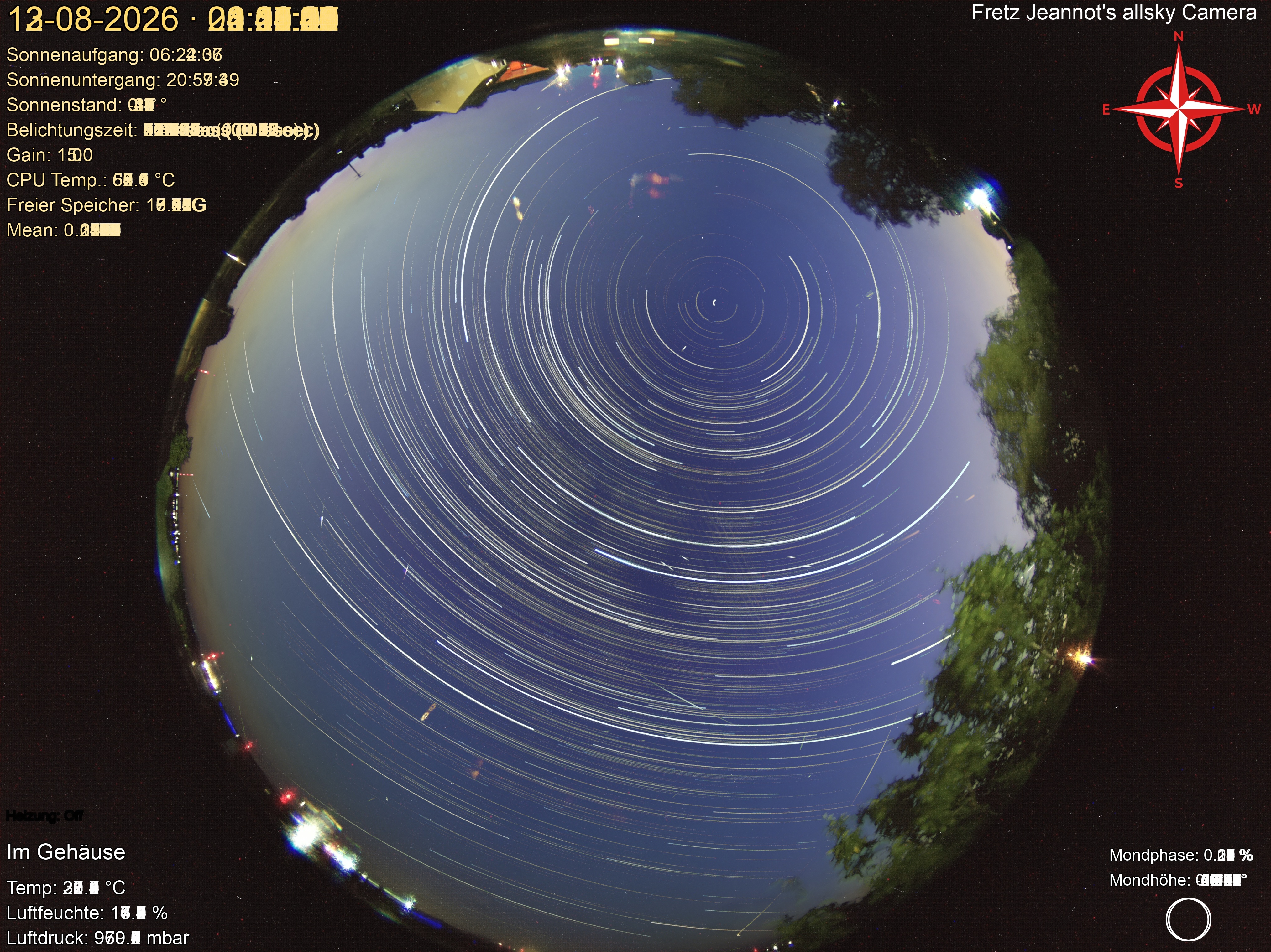 Startrail Bild: 12.08.2026