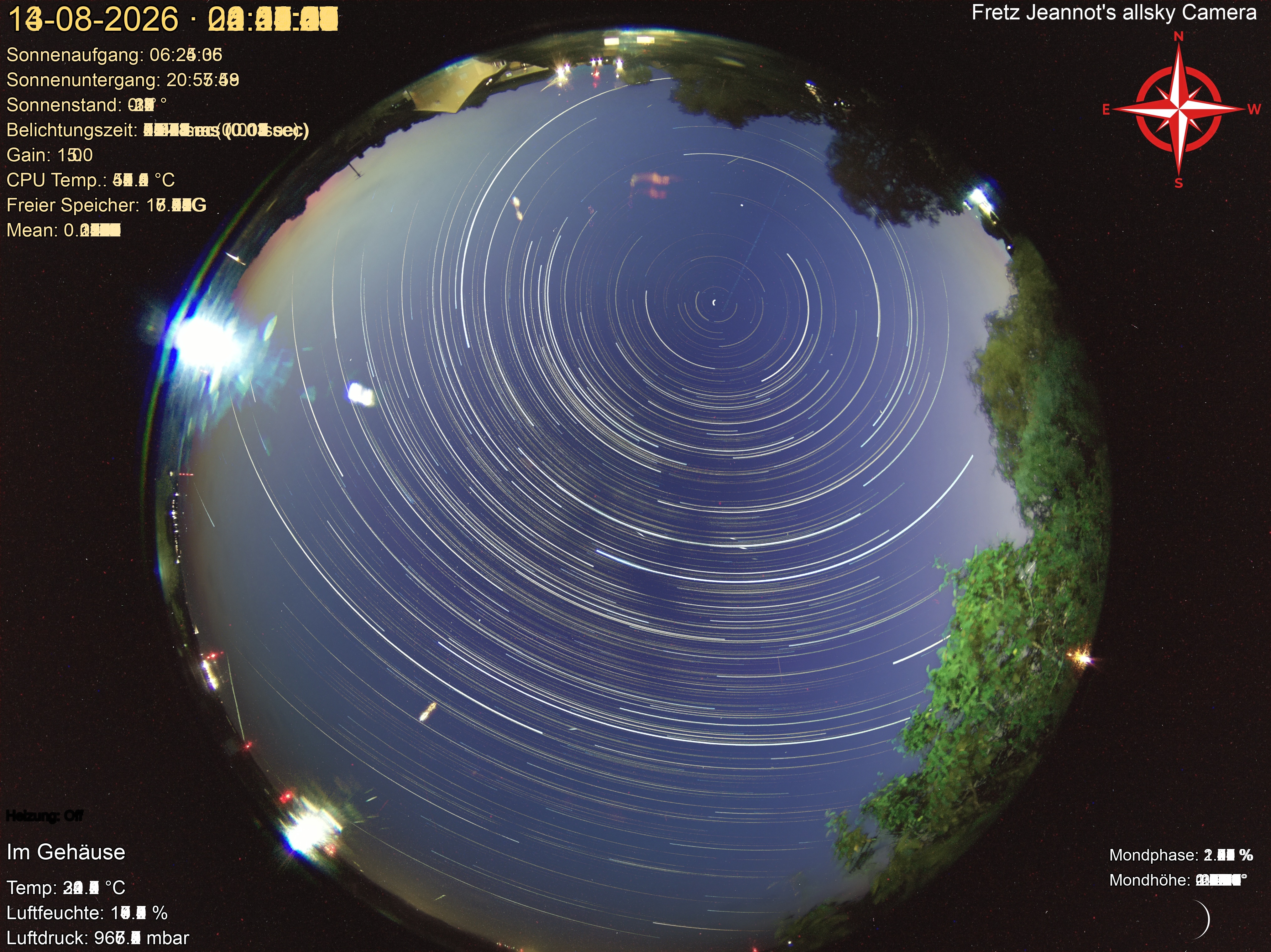 Startrail Bild: 13.08.2026