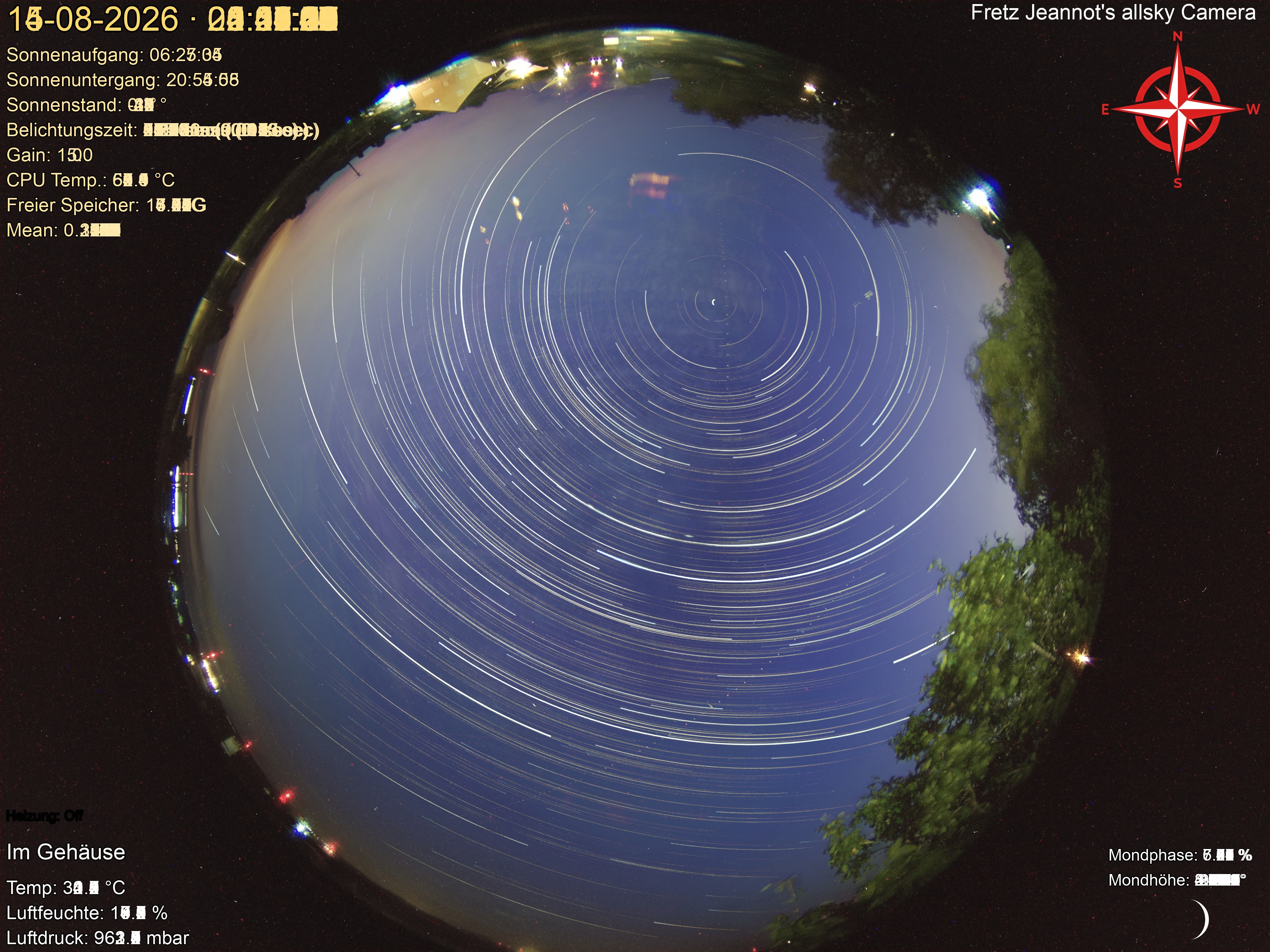 Startrail Bild: 14.08.2026