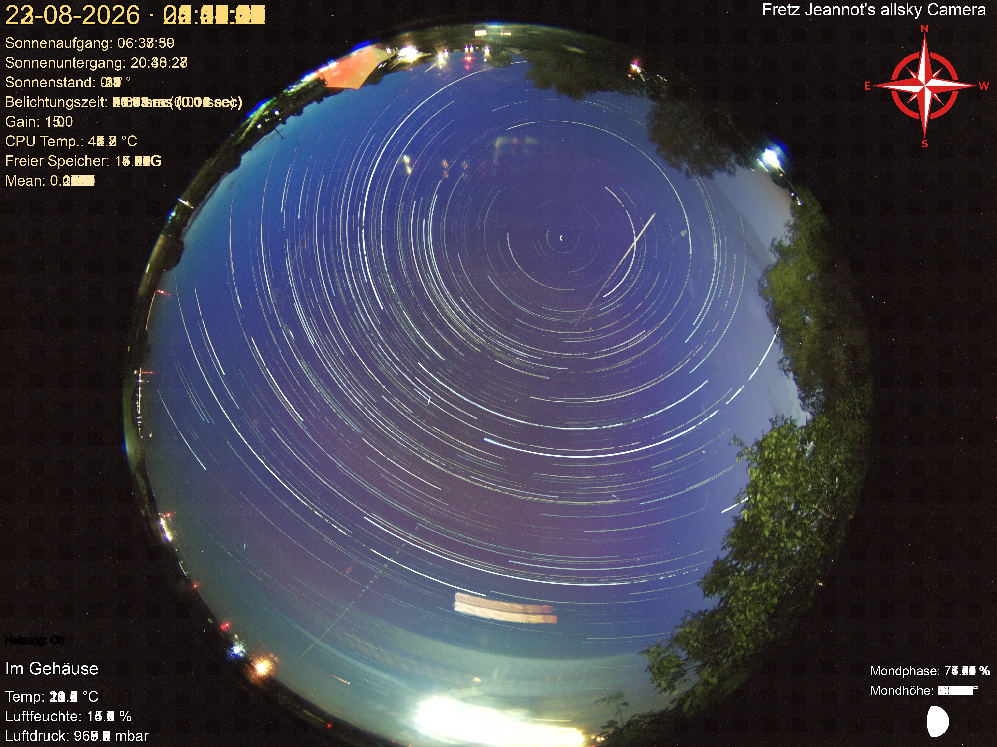Startrail Bild: 22.08.2026